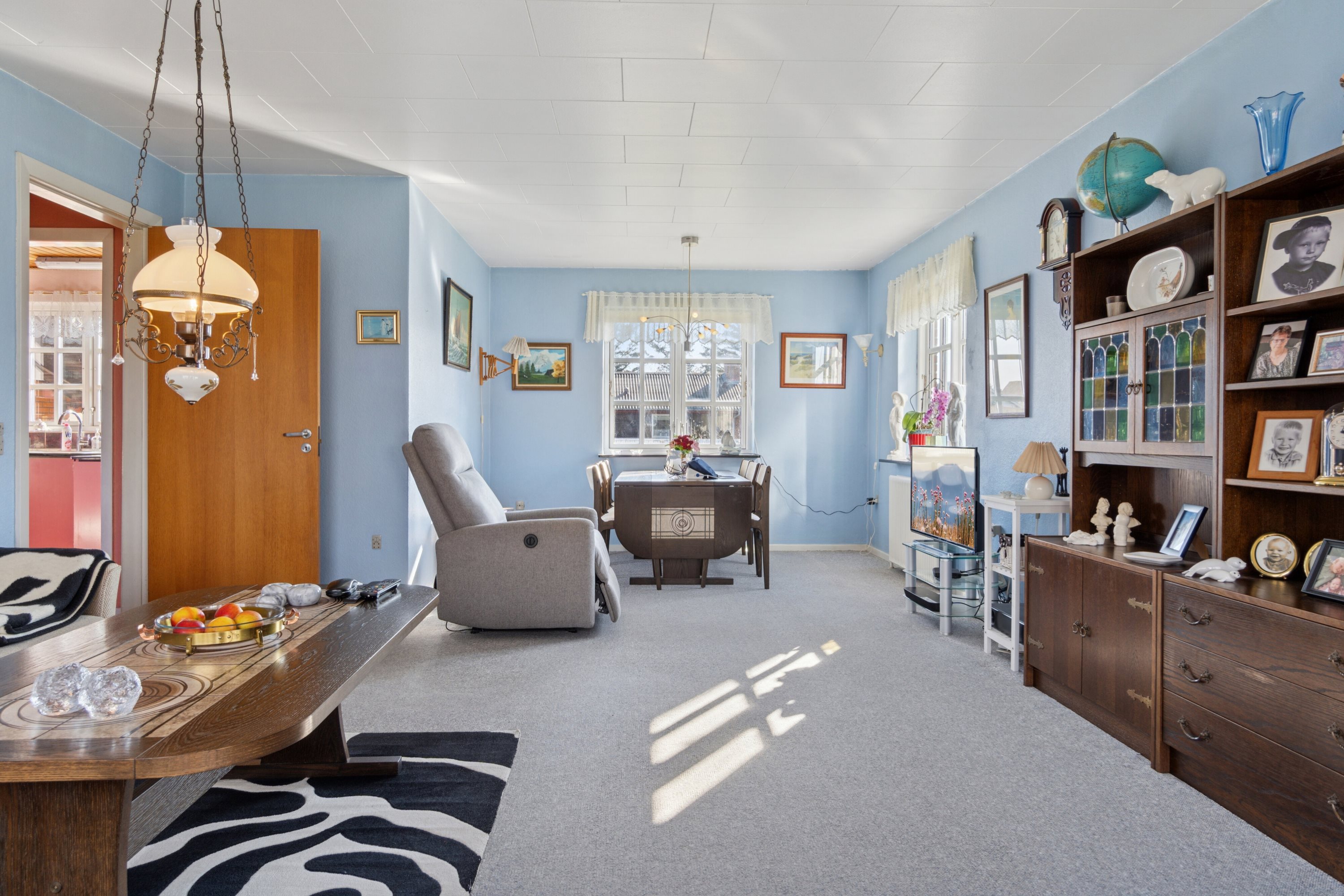 Fremhævet stue billede i fuldskærmstilstand. Billede af Svanholmvej 3, Agger, 7770 Vestervig