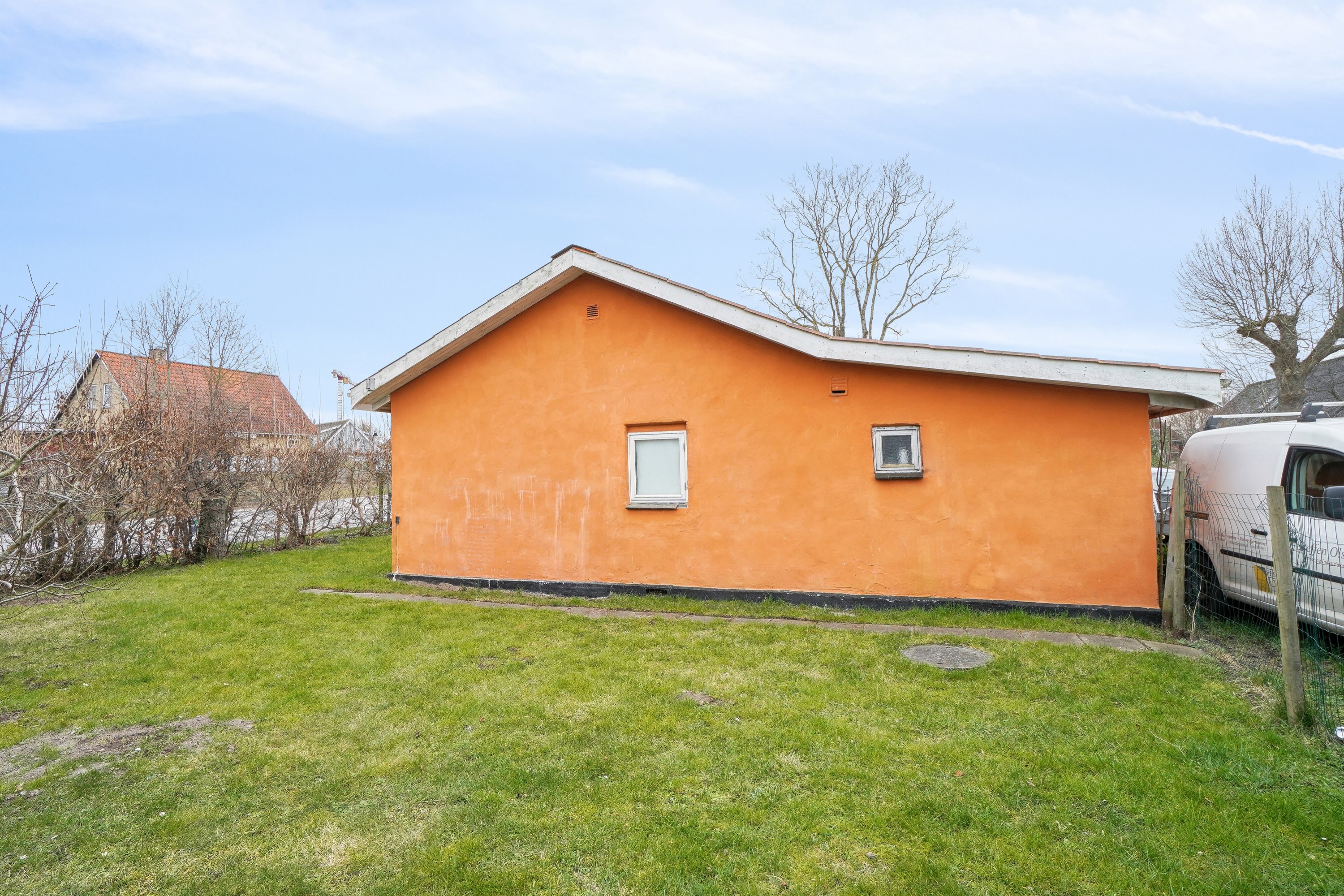 Fremhævet set fra haven billede i fuldskærmstilstand. Billede af Trælastvej 10, Audebo, 4300 Holbæk