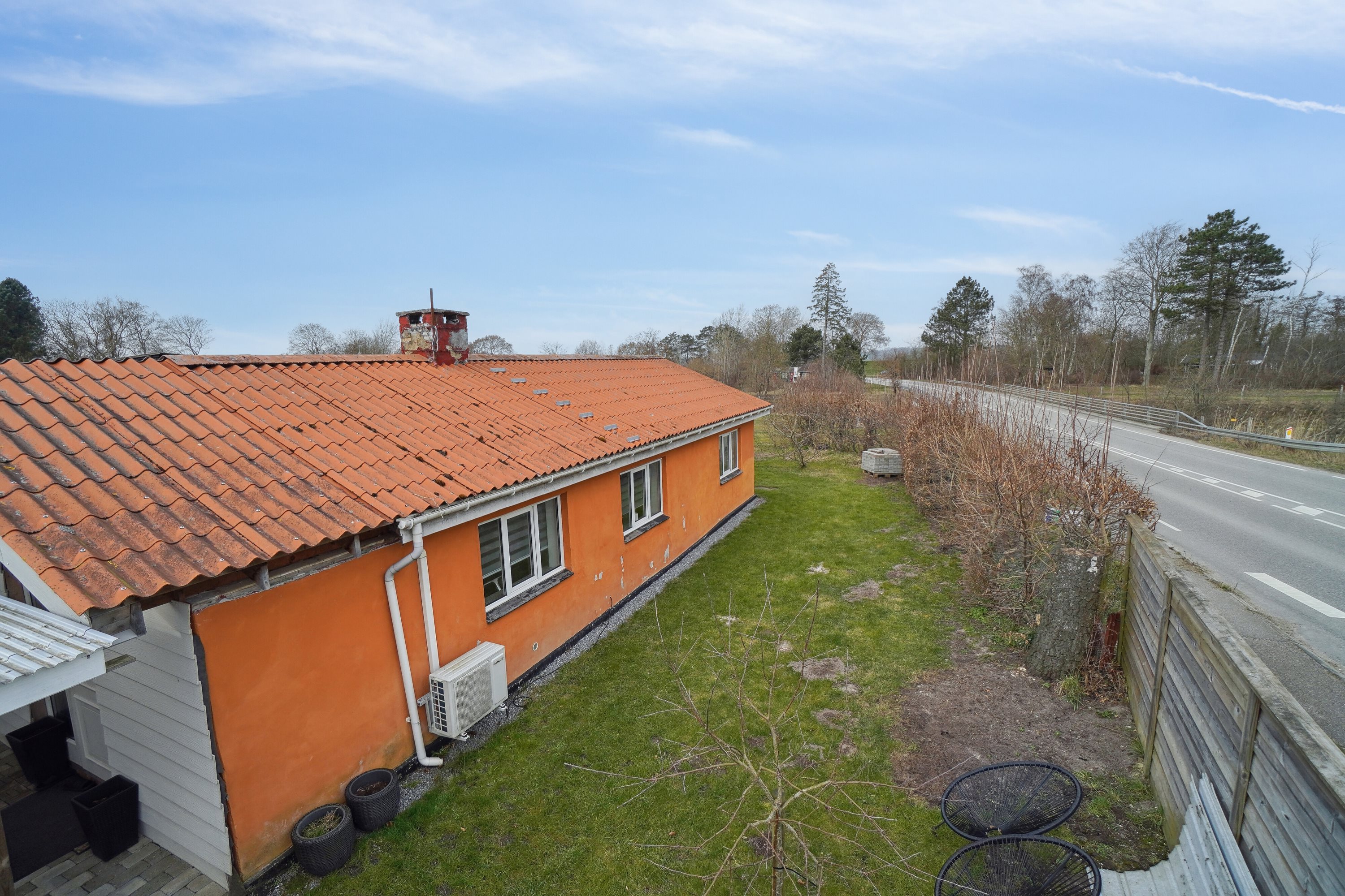 Fremhævet set fra haven billede i fuldskærmstilstand. Billede af Trælastvej 10, Audebo, 4300 Holbæk