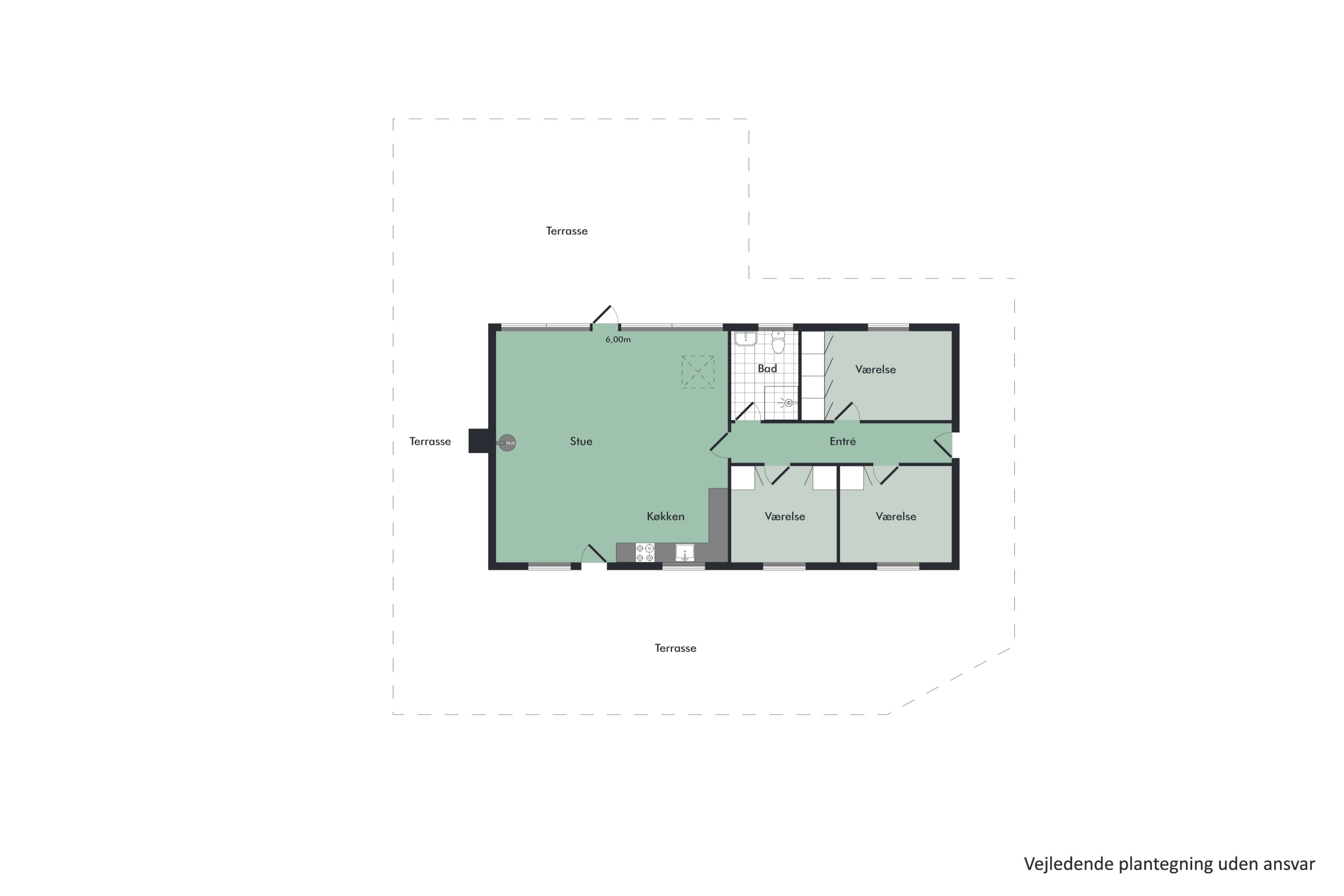 Plantegninger billede af Fruerlund Plantage 2, Fruerlund, 9560 Hadsund