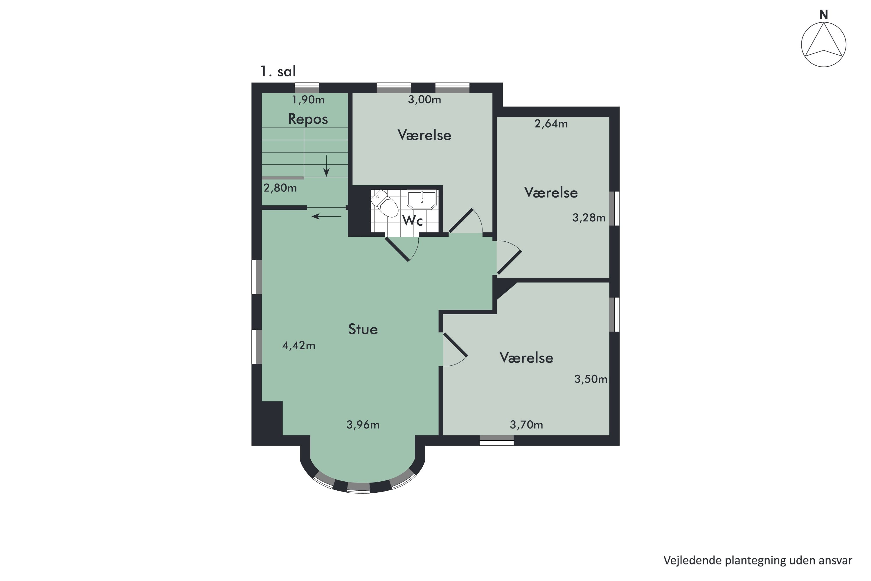 Plantegninger billede af Toftevej 46, 9400 Nørresundby