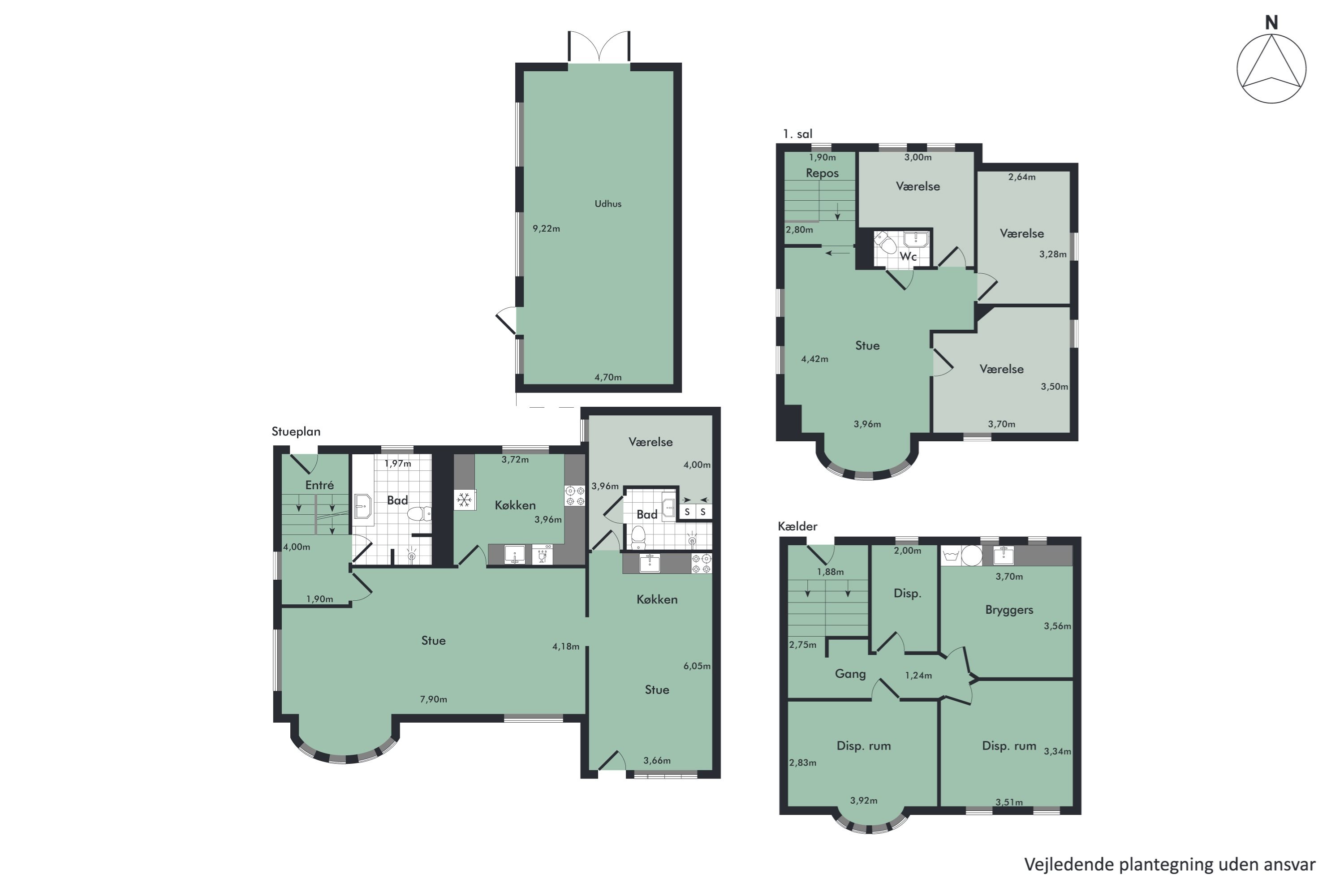 Plantegninger billede af Toftevej 46, 9400 Nørresundby