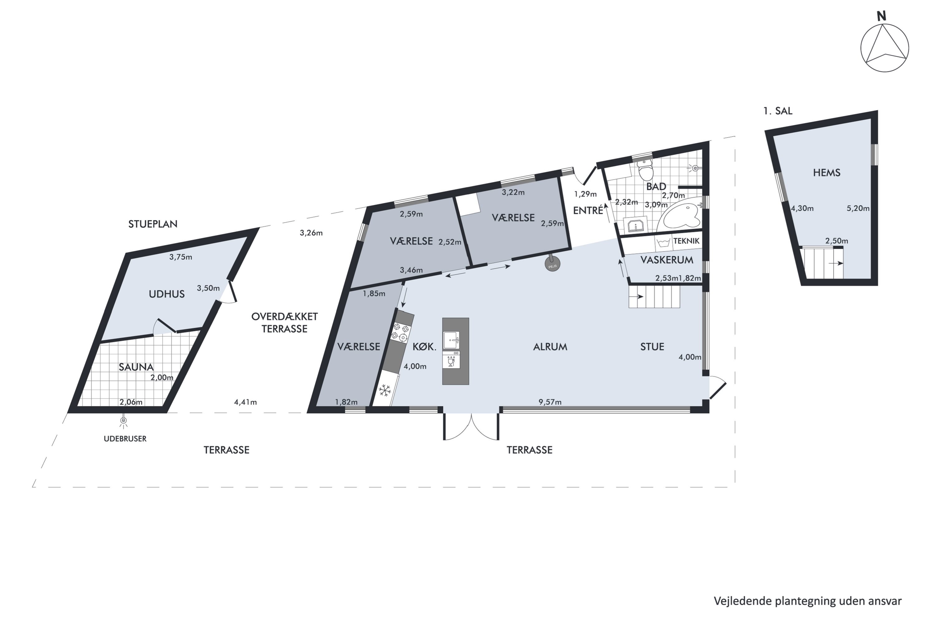 Plantegninger billede af Makrelvej 9, Egsmark Strand, 8400 Ebeltoft