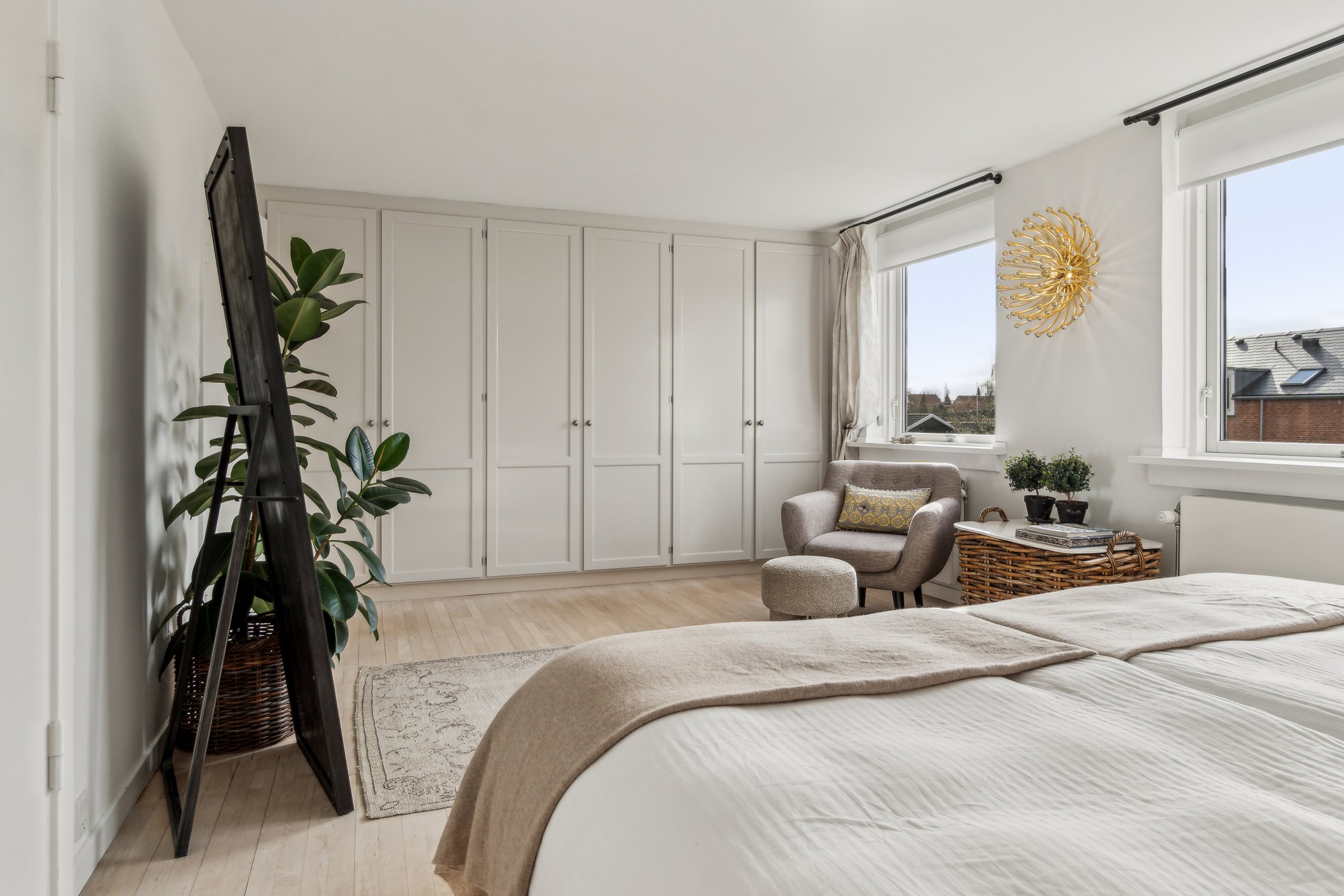 Fremhævet soveværelse billede i fuldskærmstilstand. Billede af Elletoften 8, 2800 Kongens Lyngby