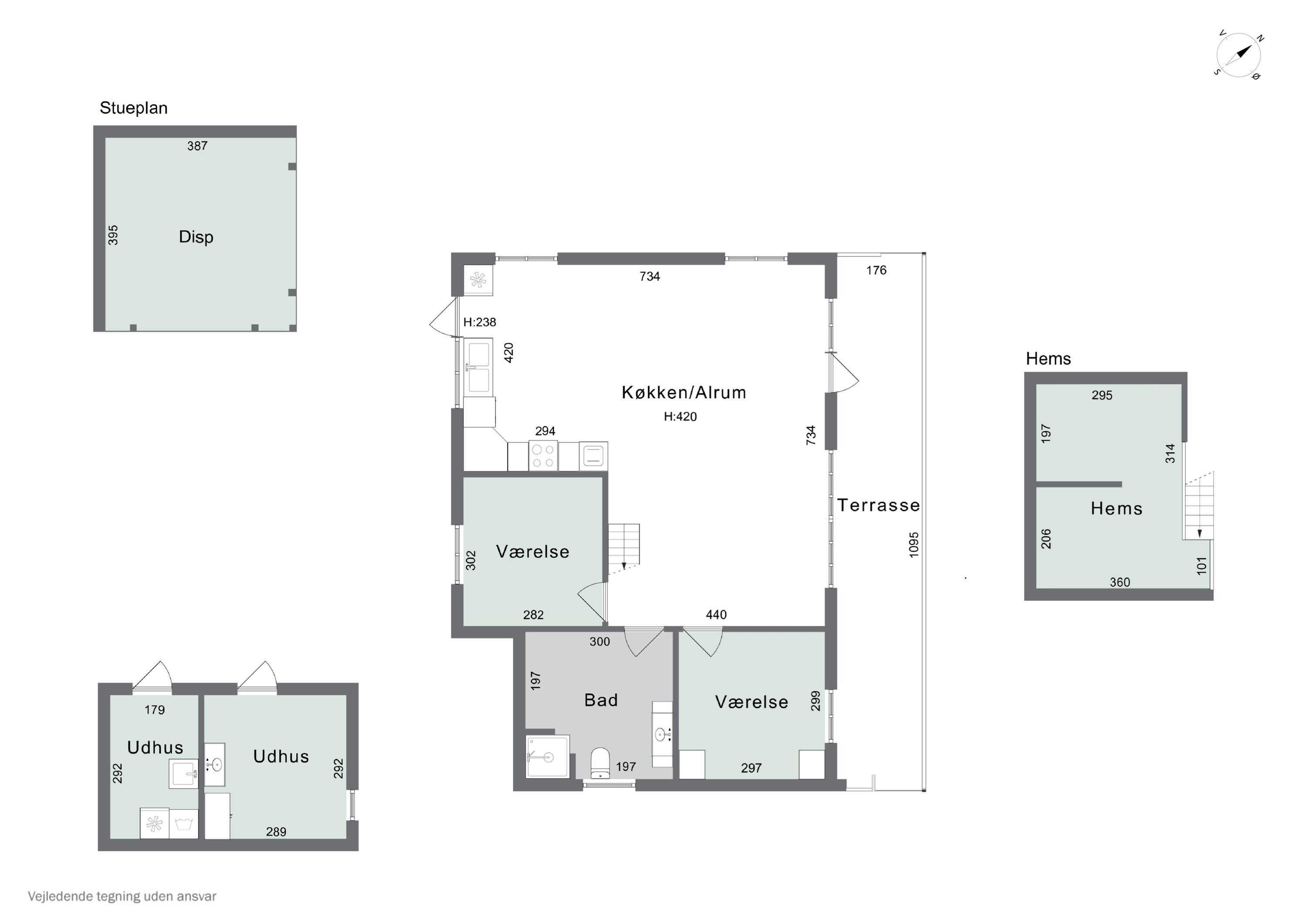 Plantegninger billede af Præstegyden 1, Kristiansminde, 5450 Otterup