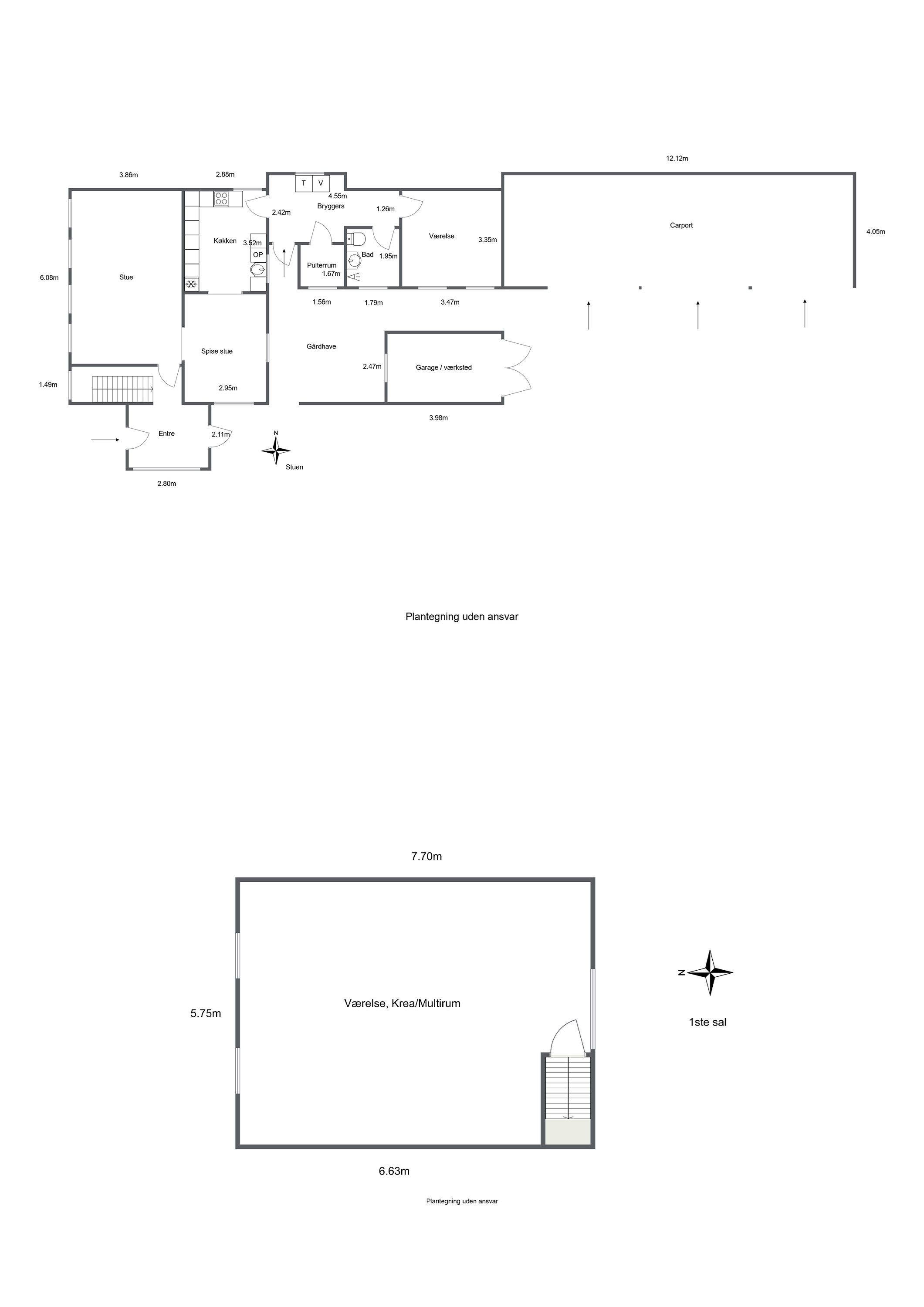 Plantegninger billede af Højrupvej 52, Højrup, 5750 Ringe