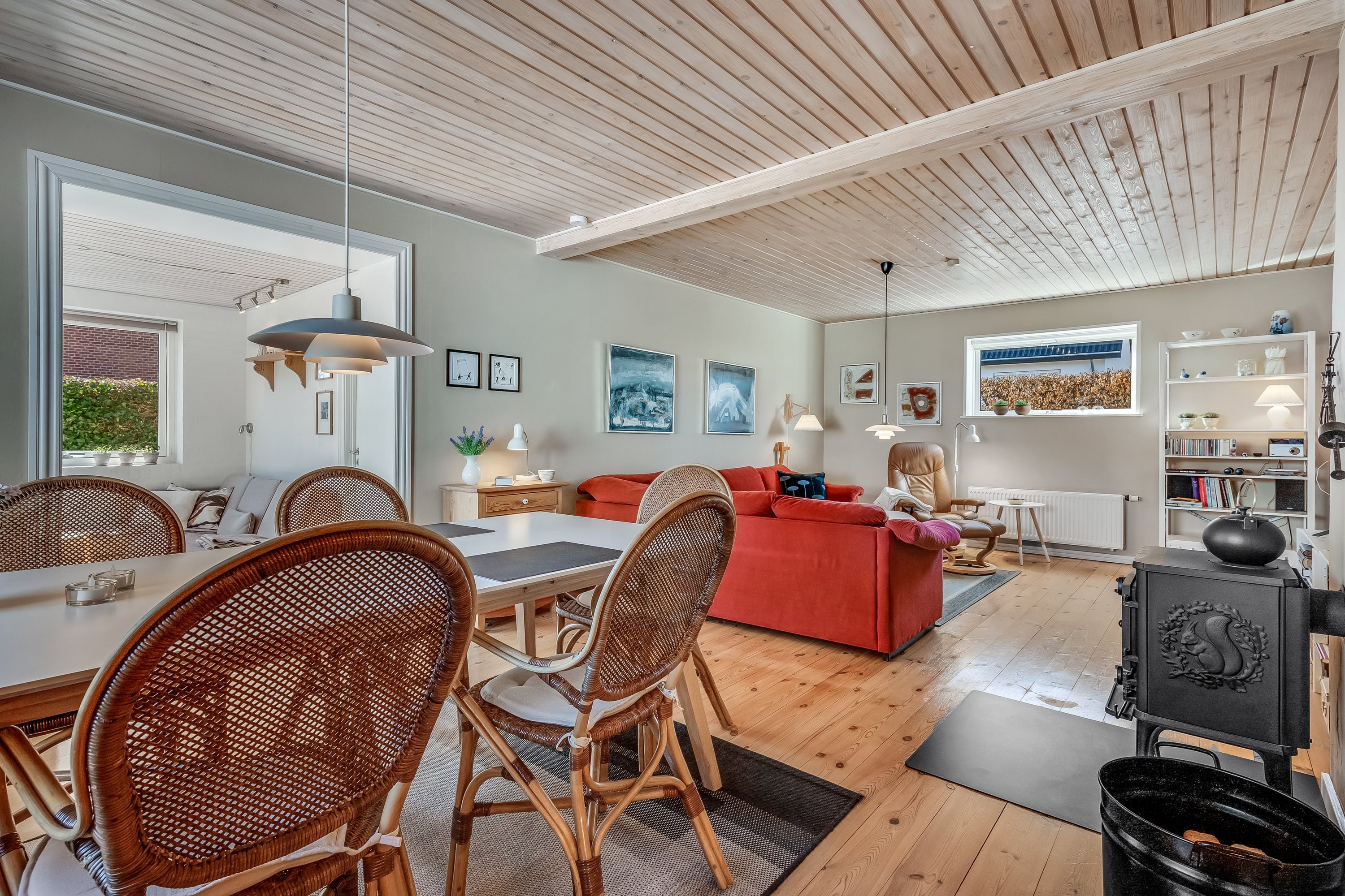 Fremhævet stue billede i fuldskærmstilstand. Billede af Skjernvej 39, 7500 Holstebro