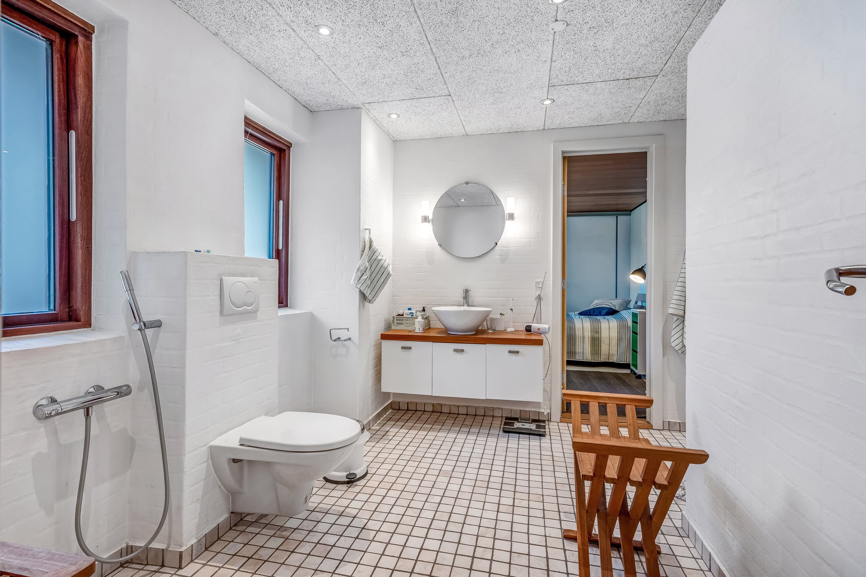 Fremhævet badeværelse billede i fuldskærmstilstand. Billede af Trabjergvej 1, 7500 Holstebro