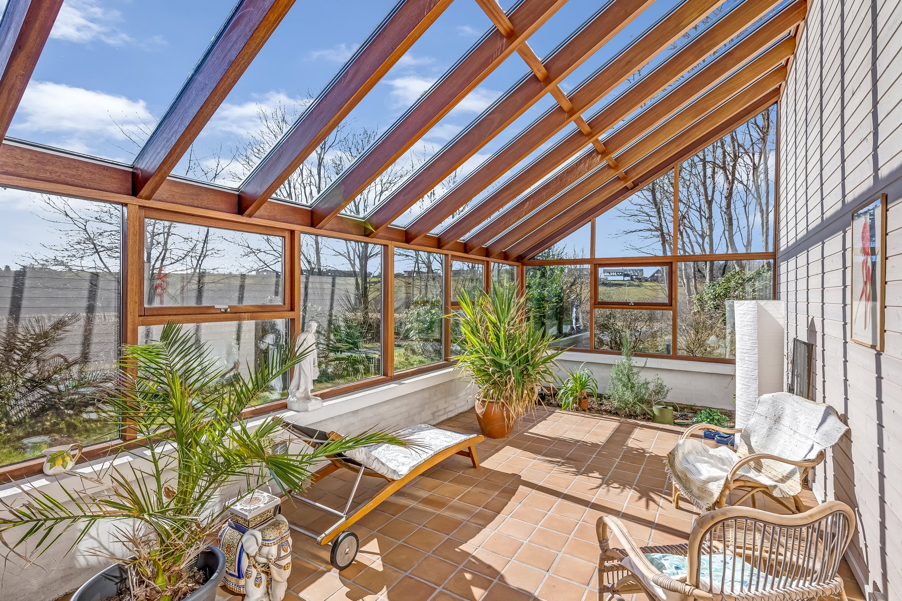 Fremhævet udestue billede i fuldskærmstilstand. Billede af Trabjergvej 1, 7500 Holstebro