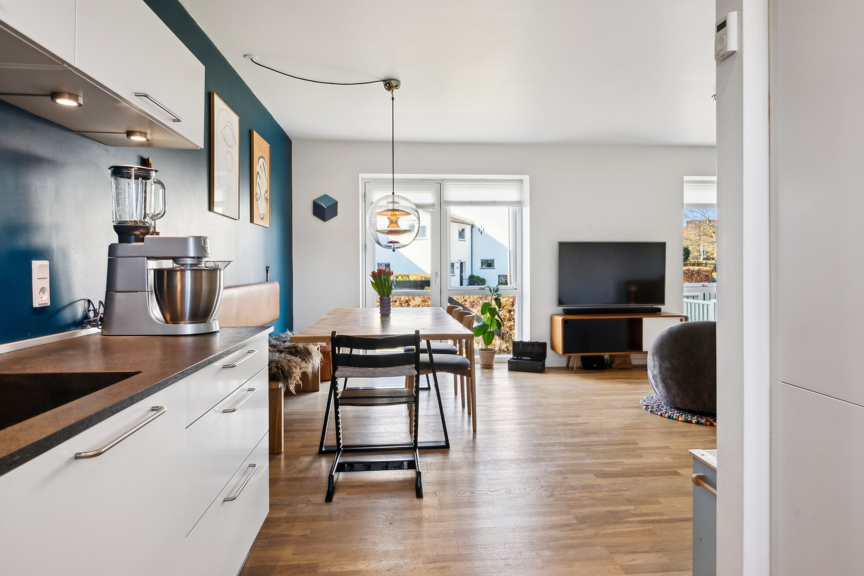 Fremhævet stue billede i fuldskærmstilstand. Billede af Tretommervej 58, 8240 Risskov