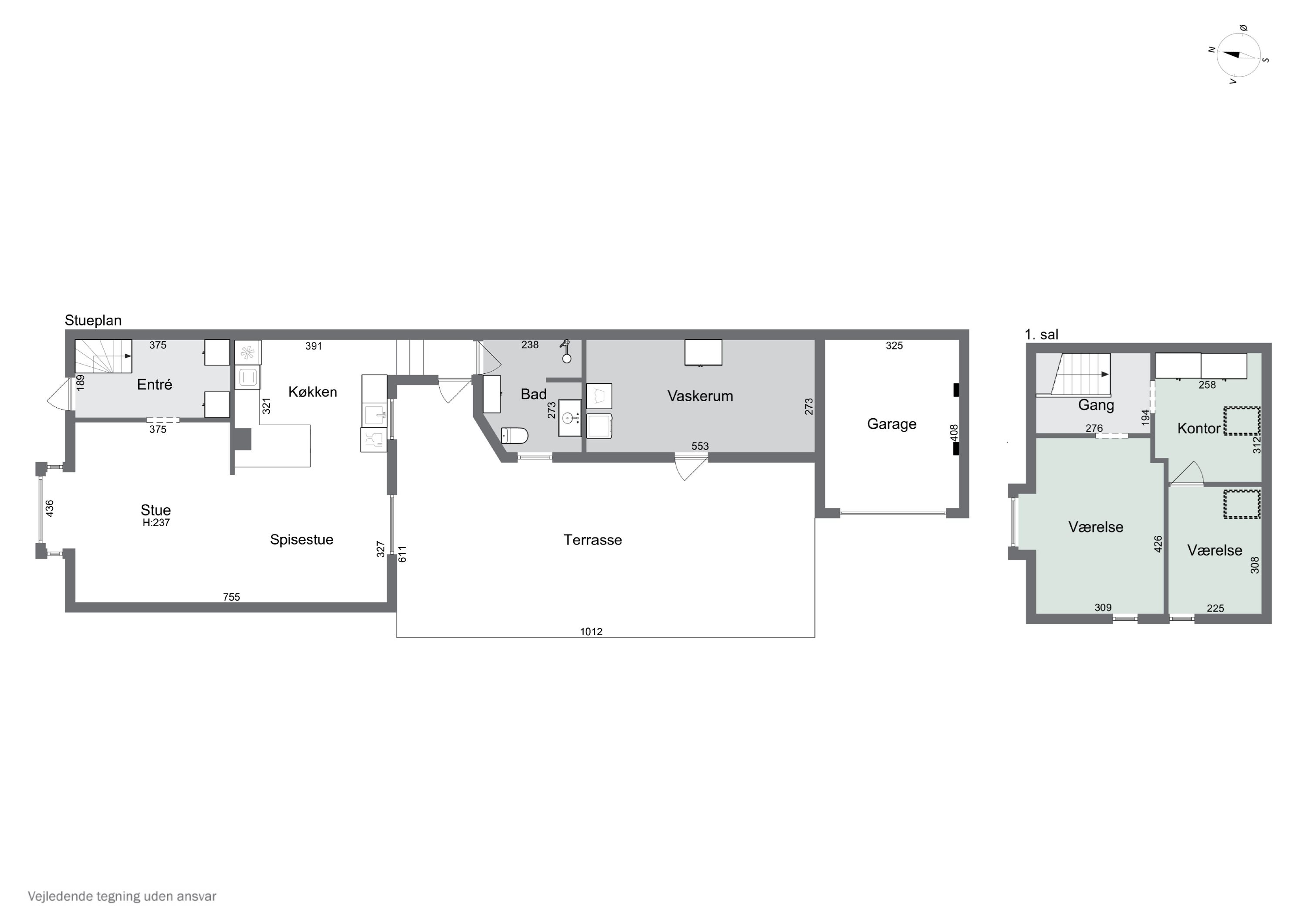 Plantegninger billede af Kalundborgvej 8, 4200 Slagelse