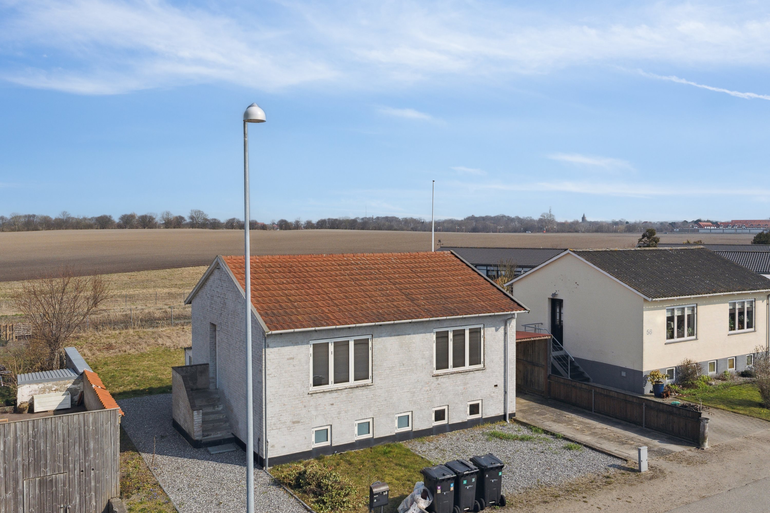 Fremhævet luftfoto billede i fuldskærmstilstand. Billede af Orevej 58, 4760 Vordingborg