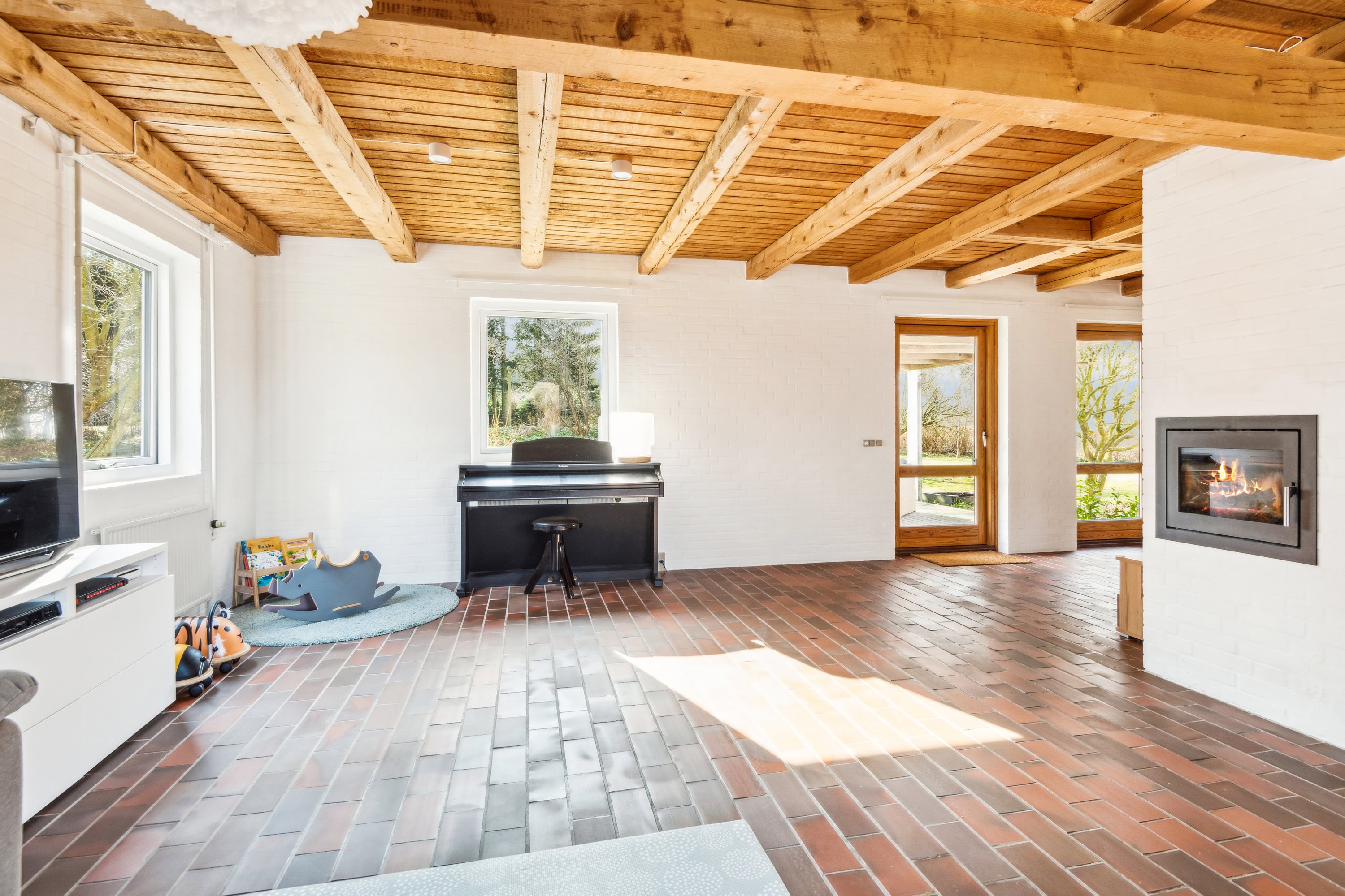 Fremhævet stue billede i fuldskærmstilstand. Billede af Horsens Byvej 7, 9520 Skørping