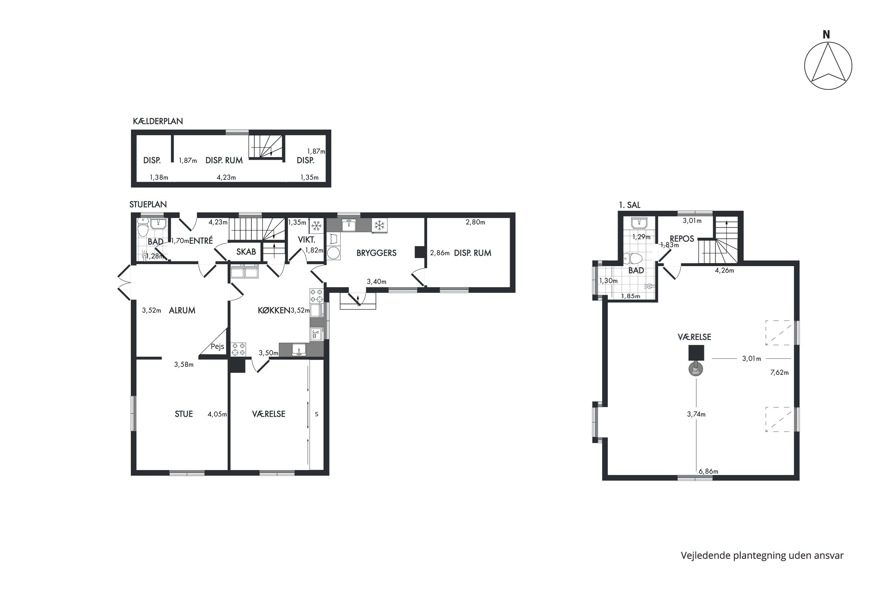 Plantegninger billede af Gl Krovej 15, Norsminde, 8300 Odder