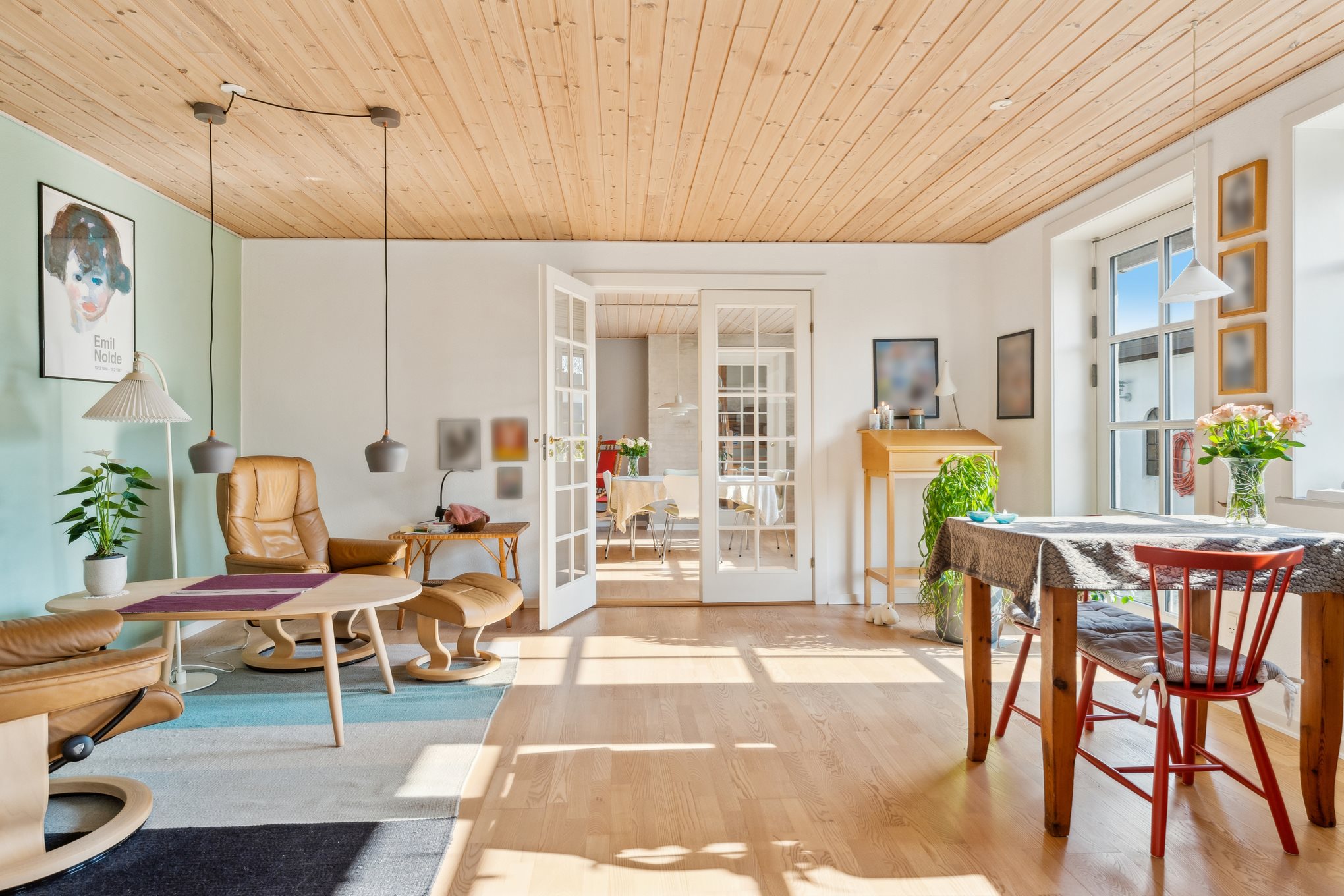 Fremhævet stue billede i fuldskærmstilstand. Billede af Birkestien 2, Mellerup, 8930 Randers NØ