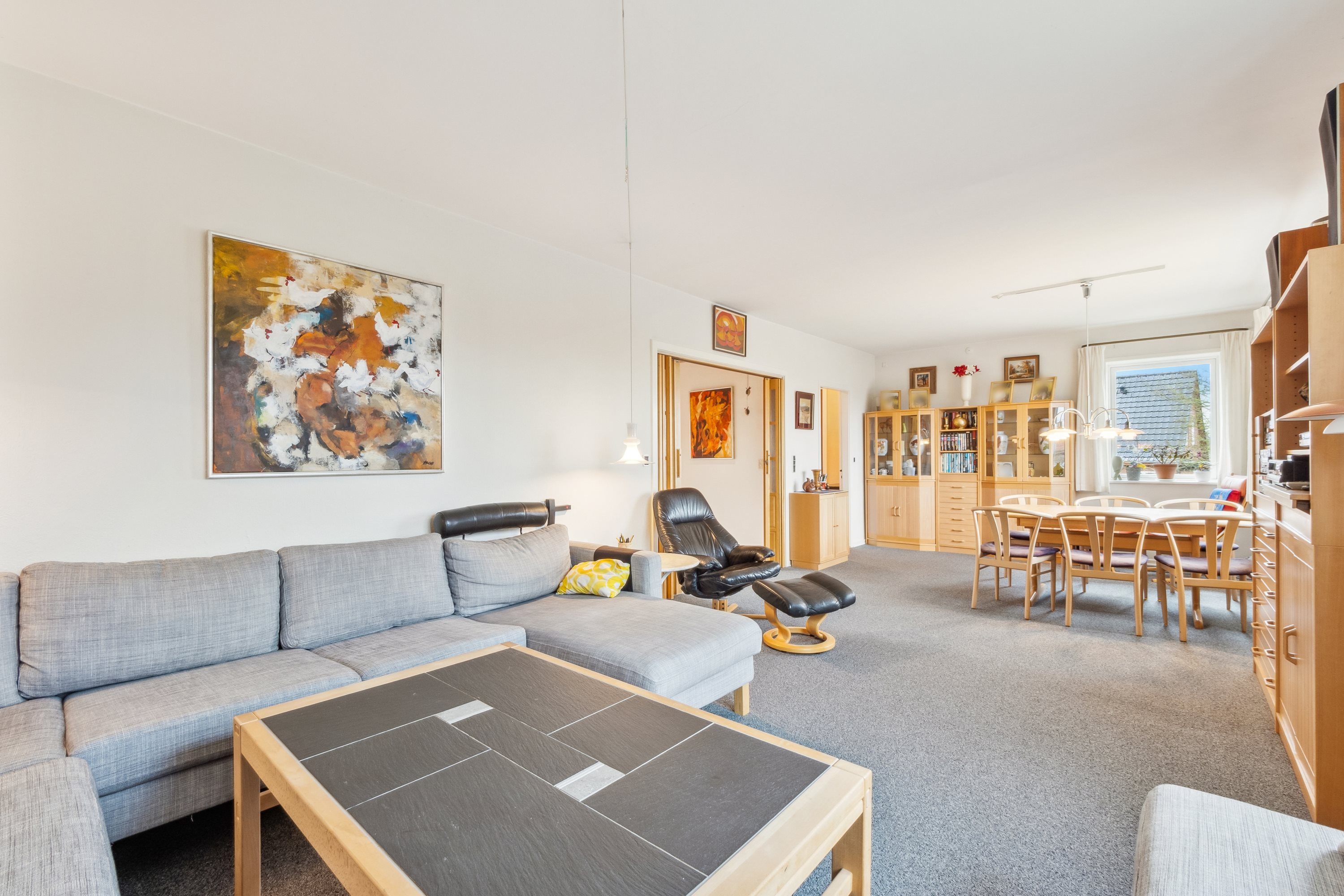 Fremhævet stue billede i fuldskærmstilstand. Billede af Østerrisvej 42, 7840 Højslev