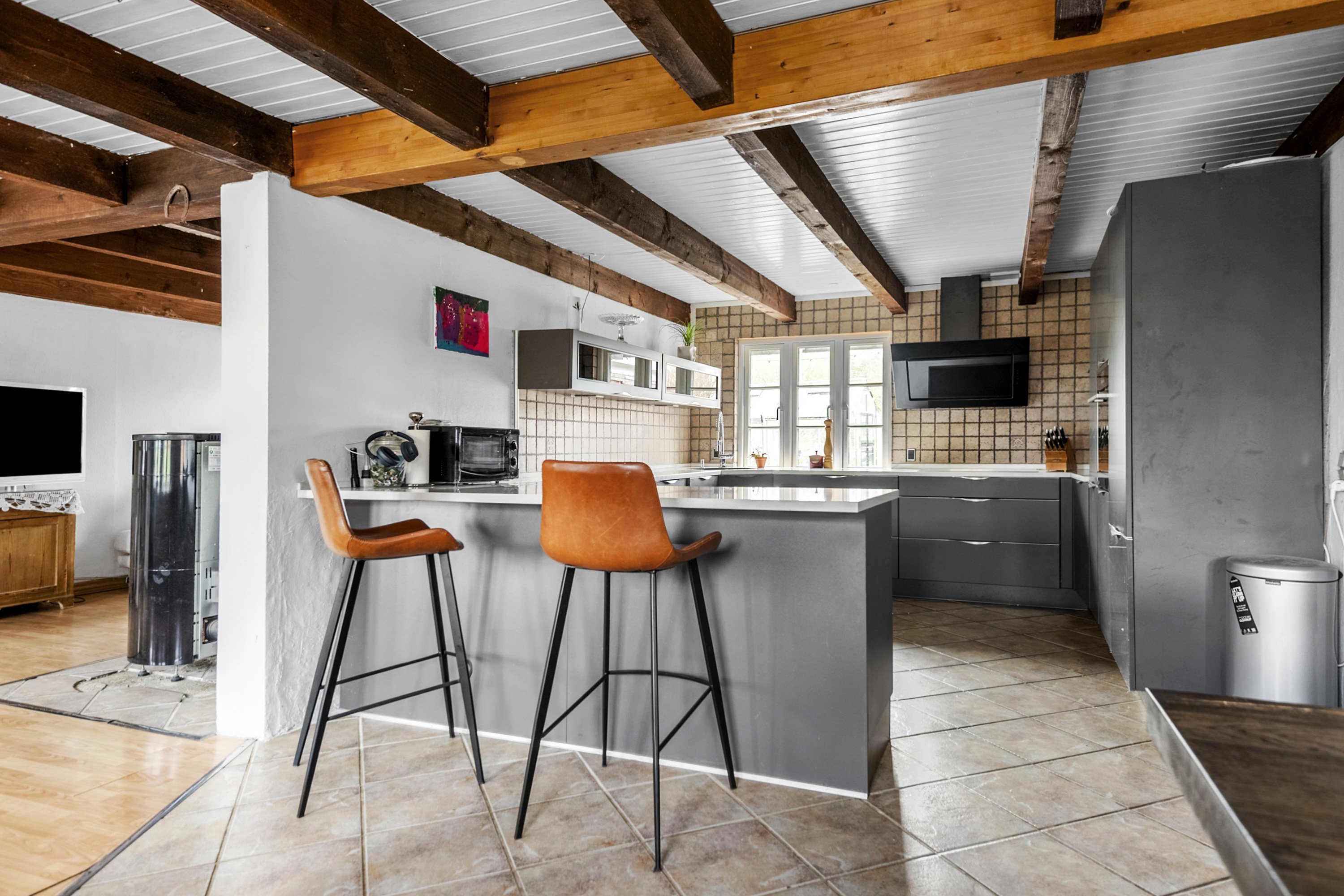 Fremhævet køkken billede i fuldskærmstilstand. Billede af Balshavevej 49, Ndr Randlev, 8300 Odder