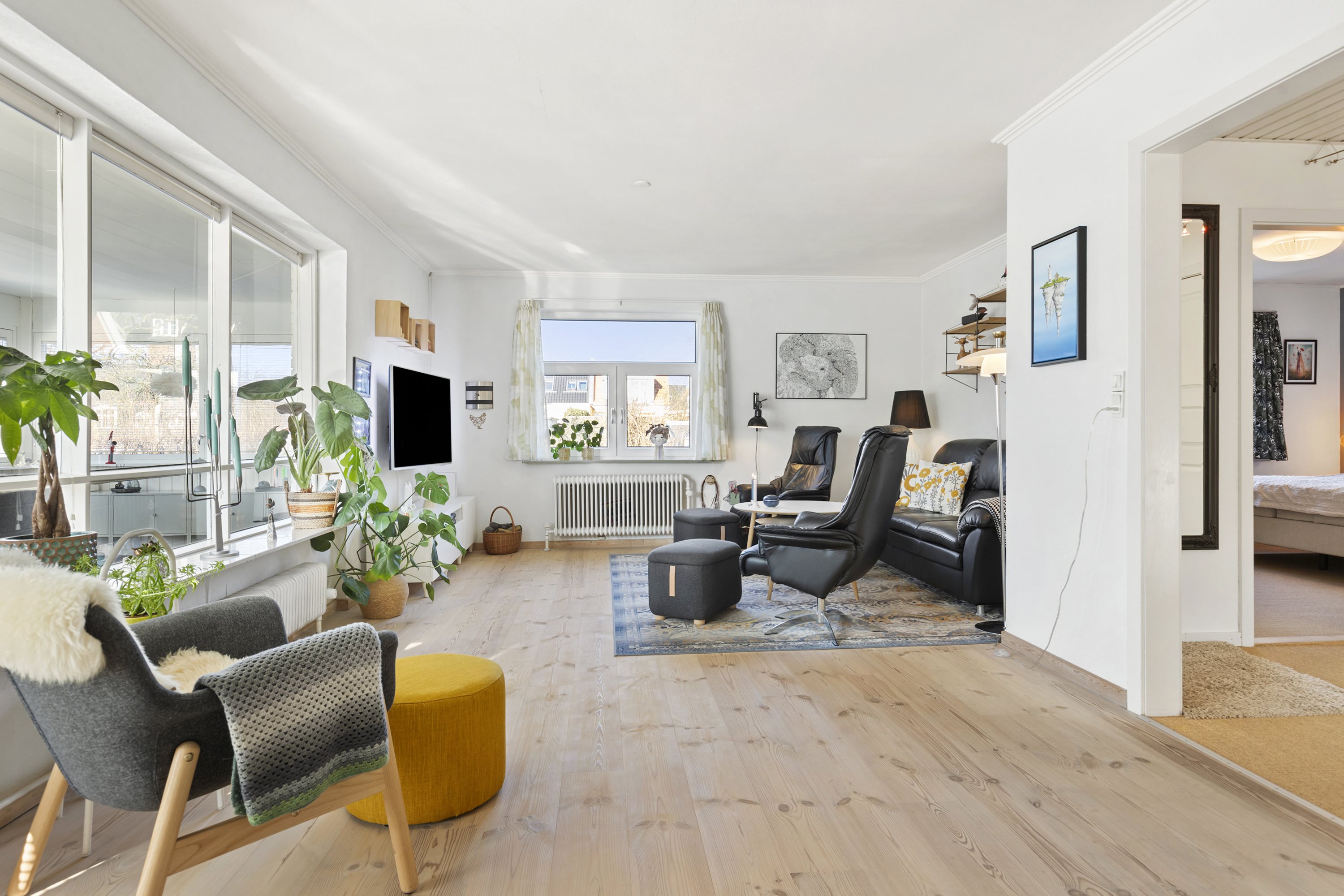 Fremhævet stue billede i fuldskærmstilstand. Billede af Ane Dams Gade 20, 9400 Nørresundby