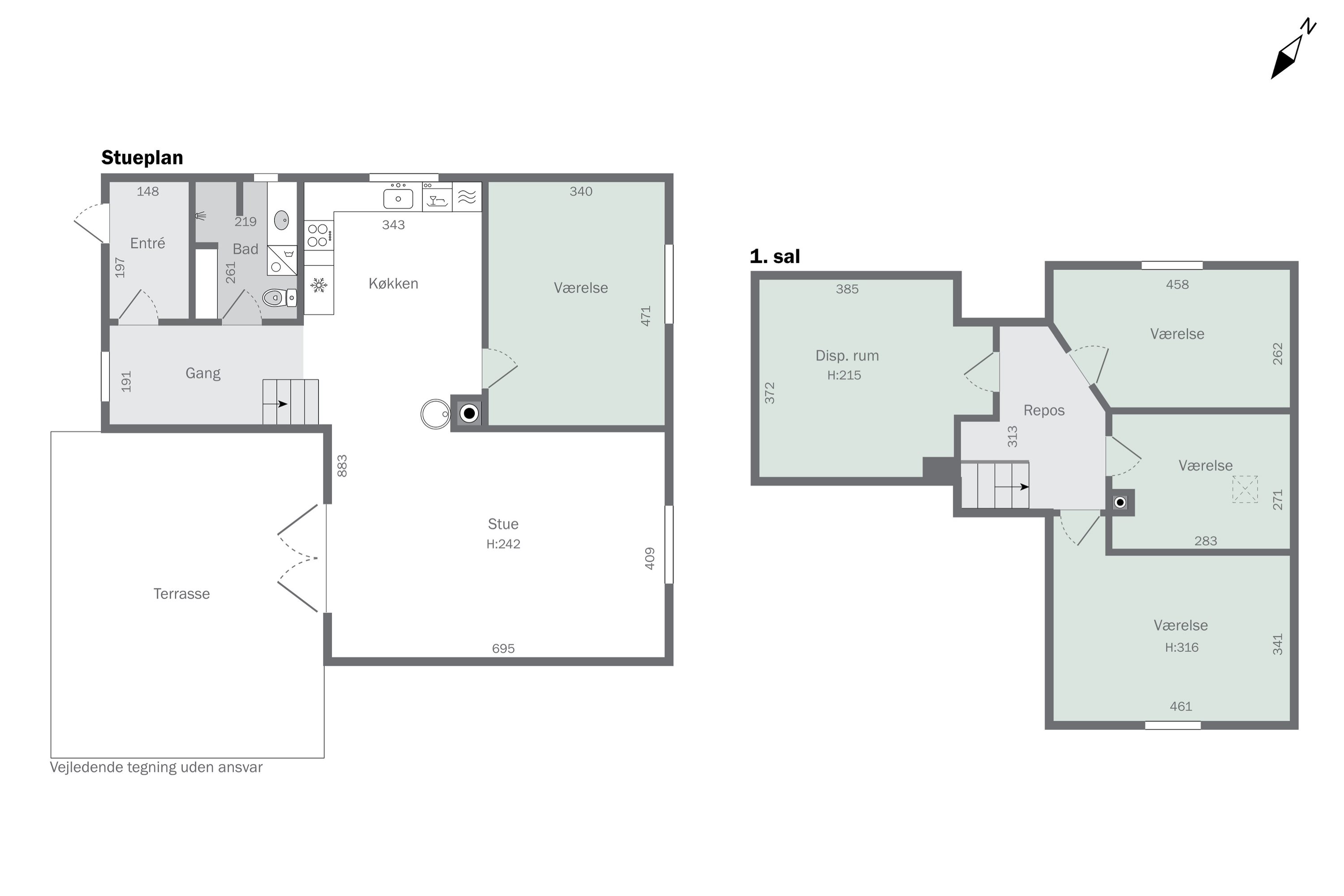 Plantegninger billede af Søndergade 14, Hyllinge, 4700 Næstved