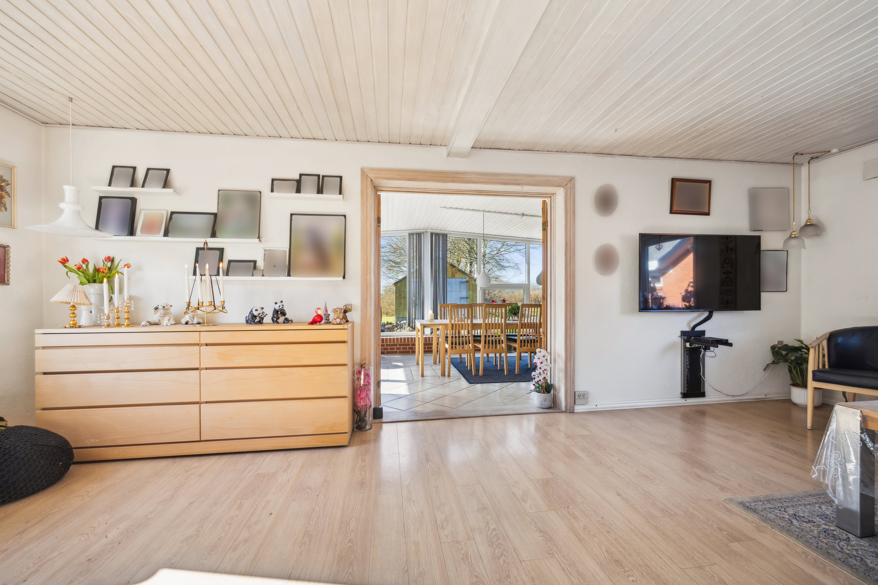 Fremhævet stue billede i fuldskærmstilstand. Billede af Mejerivej 7, Mejlby, 9610 Nørager