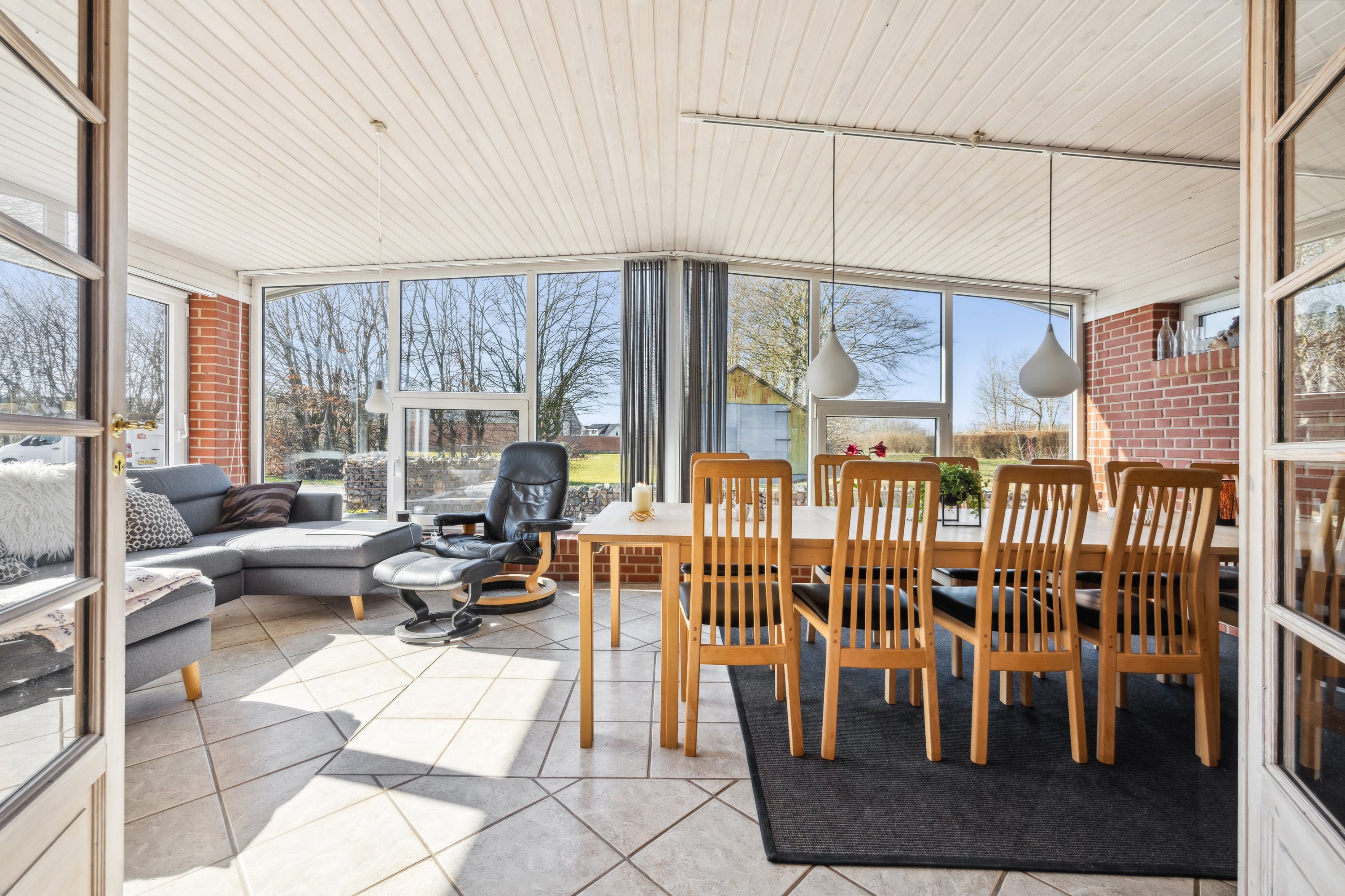 Fremhævet udestue billede i fuldskærmstilstand. Billede af Mejerivej 7, Mejlby, 9610 Nørager