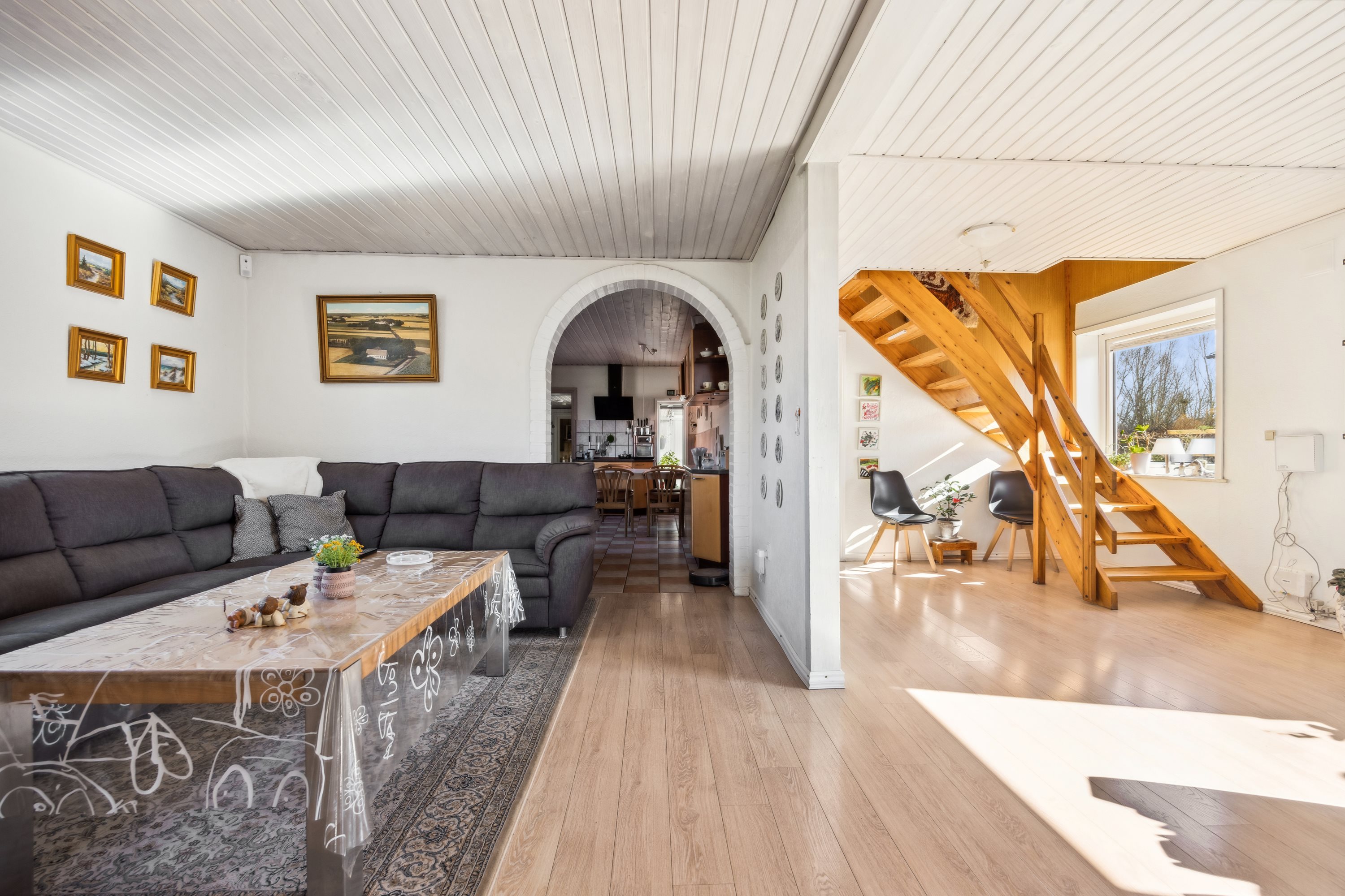 Fremhævet stue billede i fuldskærmstilstand. Billede af Mejerivej 7, Mejlby, 9610 Nørager