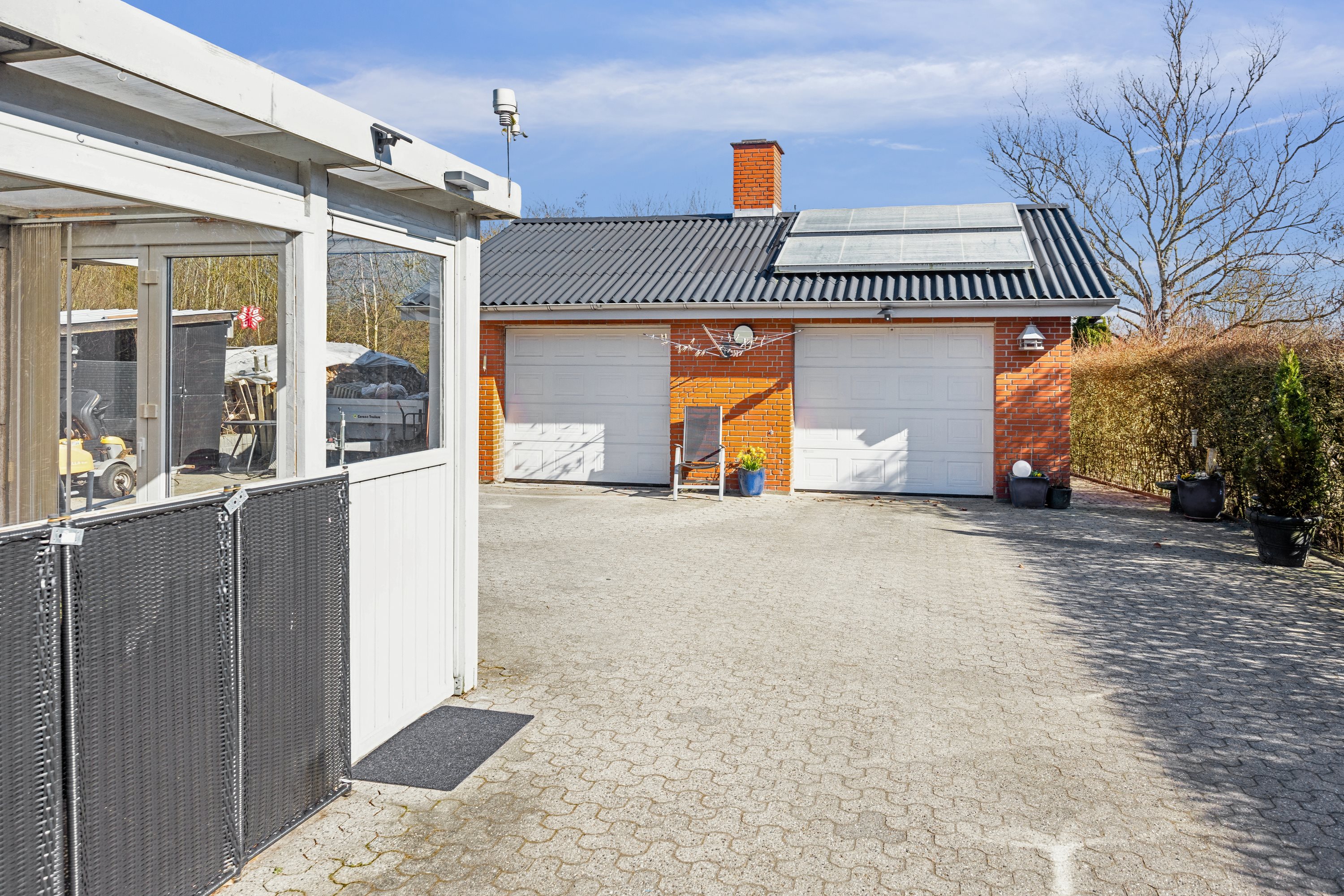 Fremhævet garage billede i fuldskærmstilstand. Billede af Mejerivej 7, Mejlby, 9610 Nørager