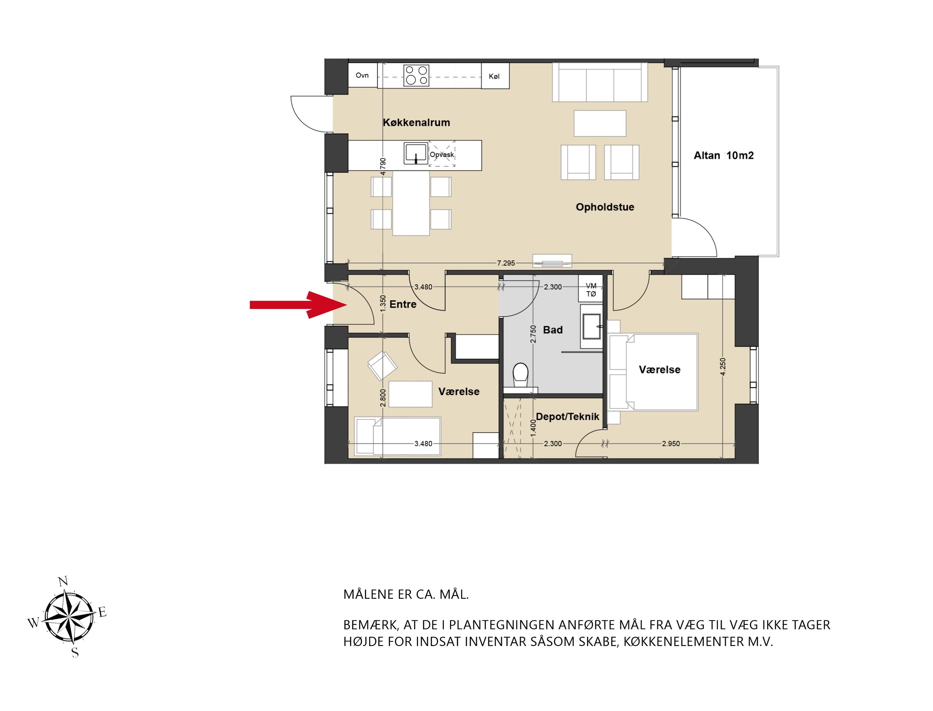 Plantegninger billede af Markedsgade 10, 4. 27., 8900 Randers C