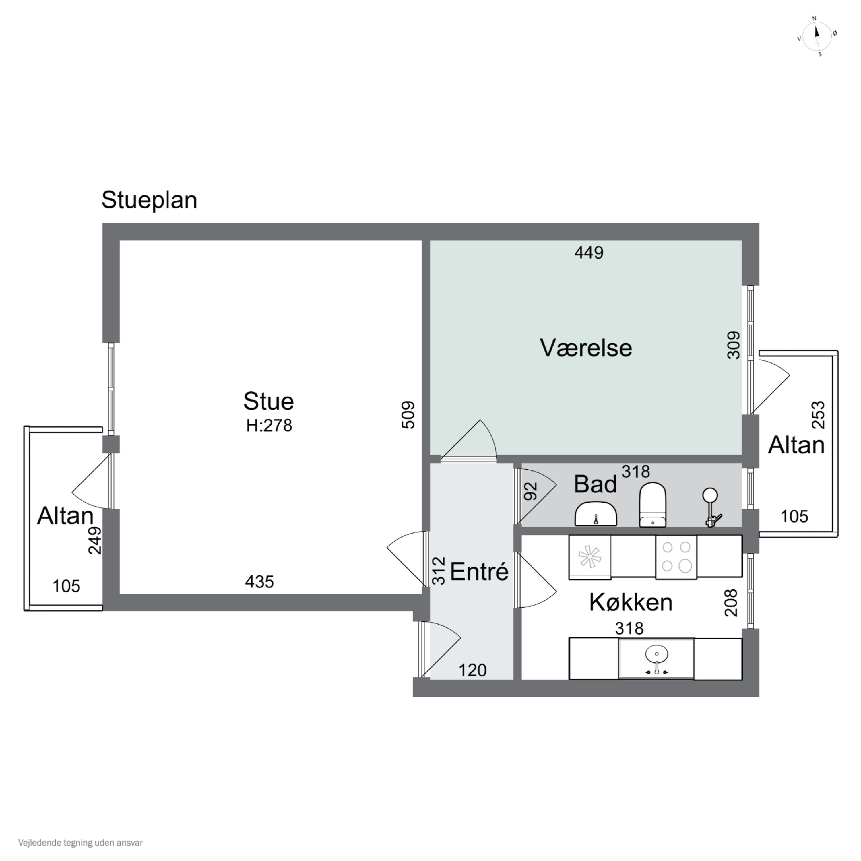 Plantegninger billede af Schacksgade 30, 2. tv., 5000 Odense C