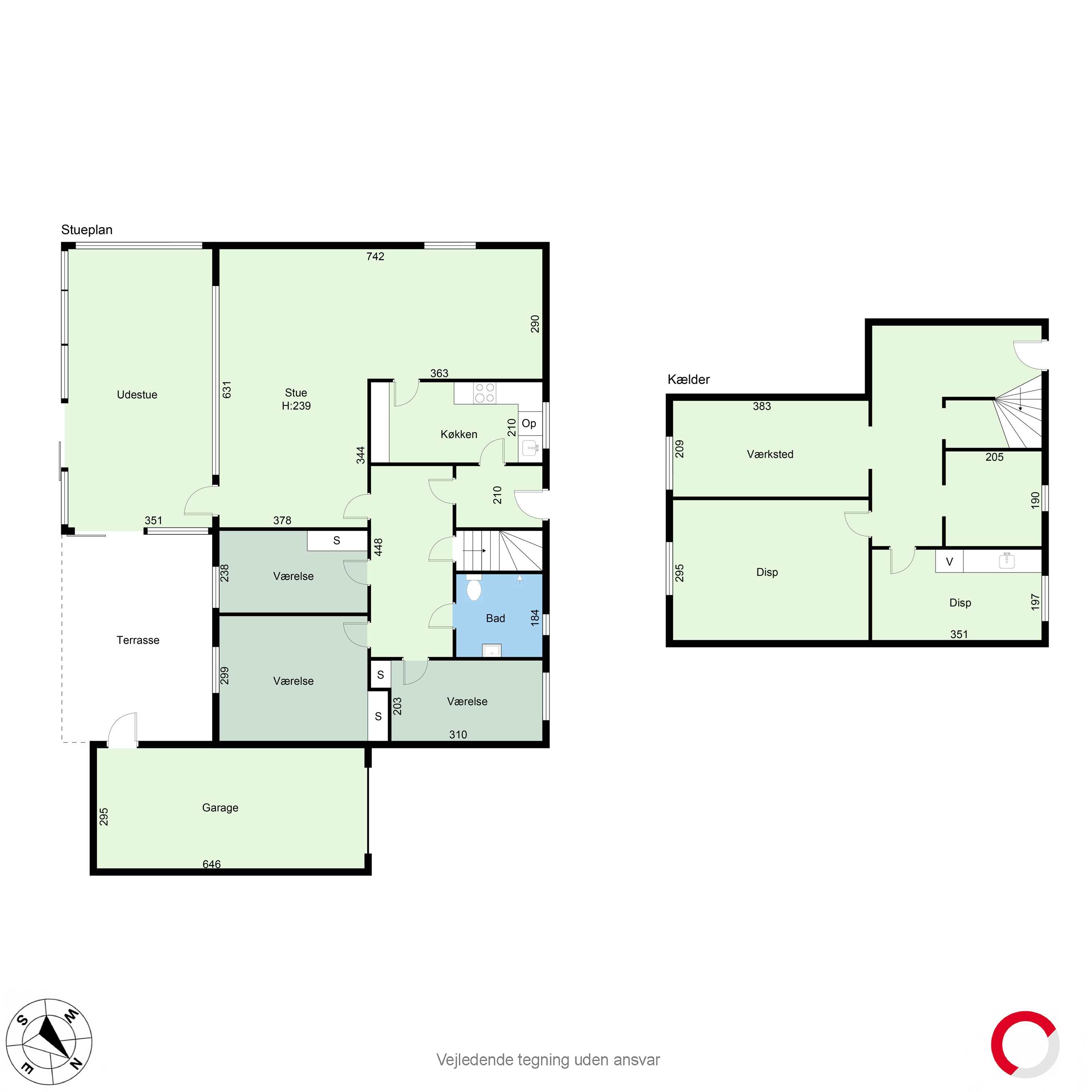 Plantegninger billede af Tornballevej 101, 8381 Tilst