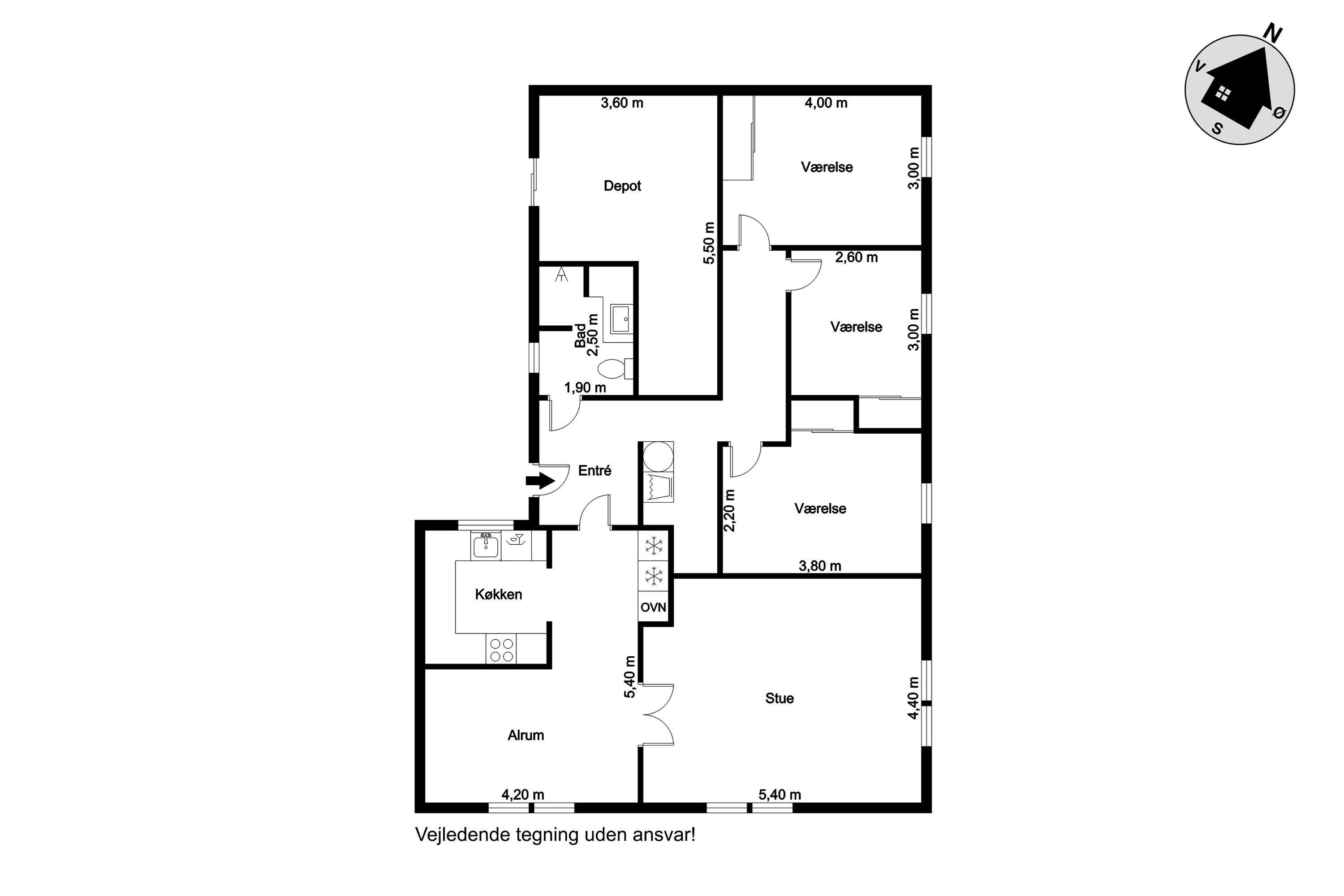 Plantegninger billede af Tarmvej 6, Lønborg, 6880 Tarm
