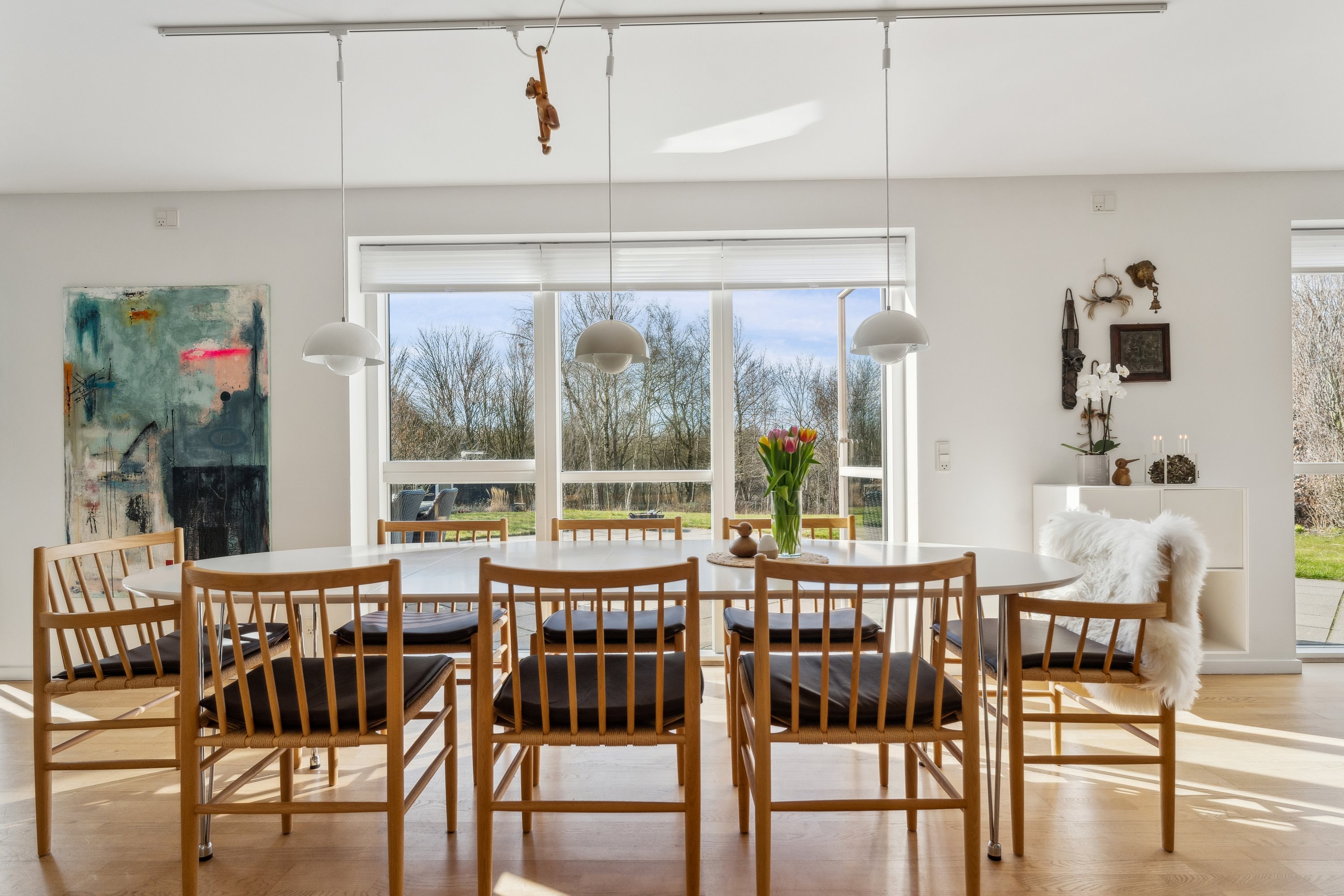 Fremhævet spisestue billede i fuldskærmstilstand. Billede af Granvænget 15, 8990 Fårup