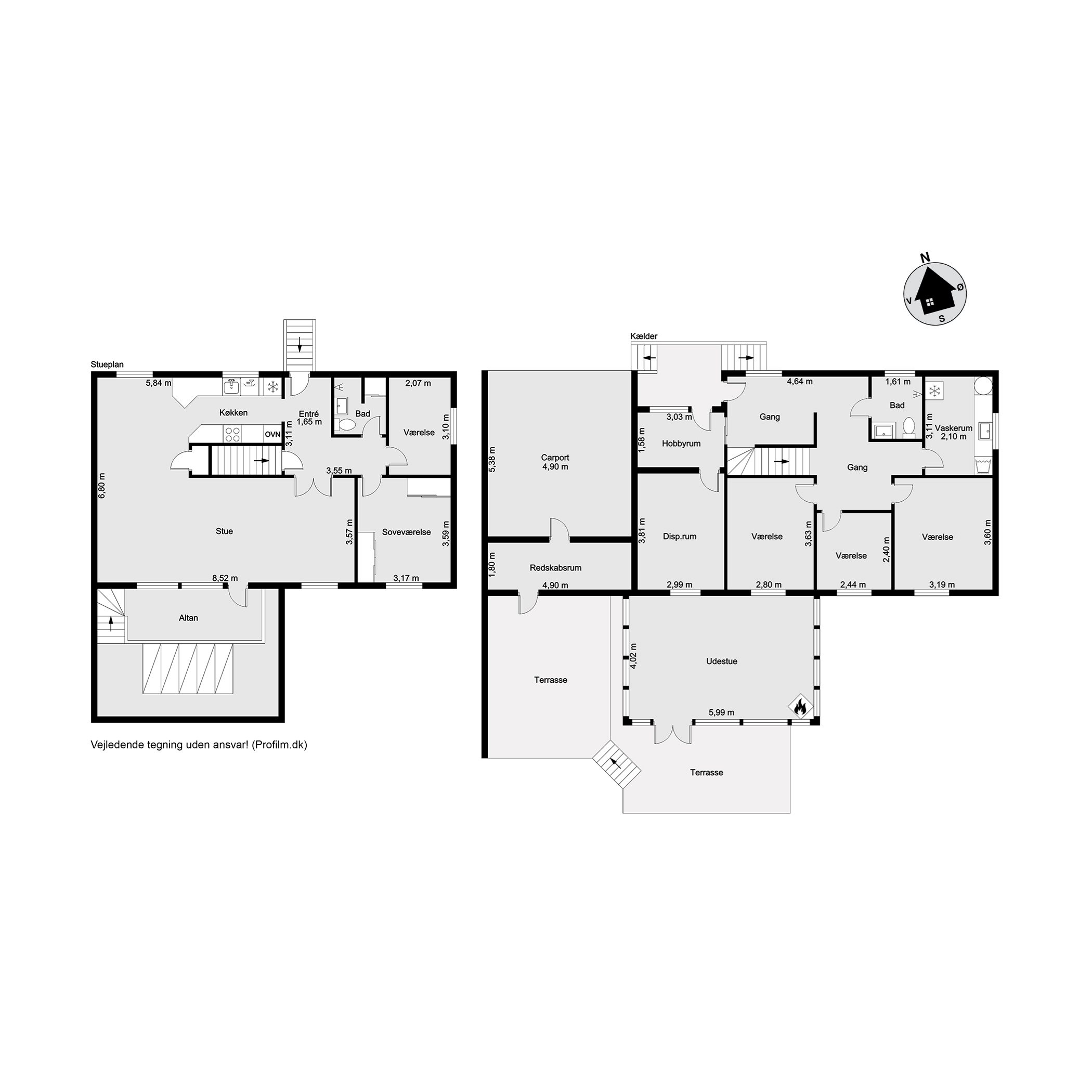 Plantegninger billede af Damhusvej 3, Bramdrupdam, 6000 Kolding