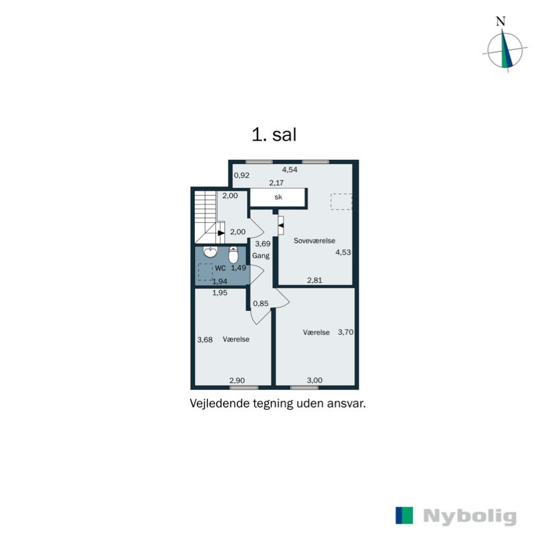 Plantegninger billede af Skodborg Stadionvej 2, Skodborg, 6630 Rødding