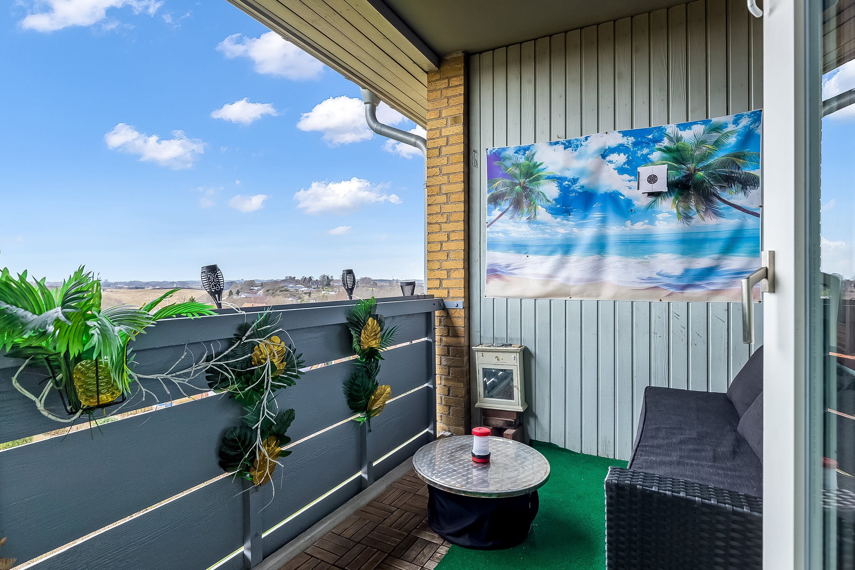 Fremhævet altan billede i fuldskærmstilstand. Billede af Nordlandsvej 68, 3., Uhrhøj, 7100 Vejle