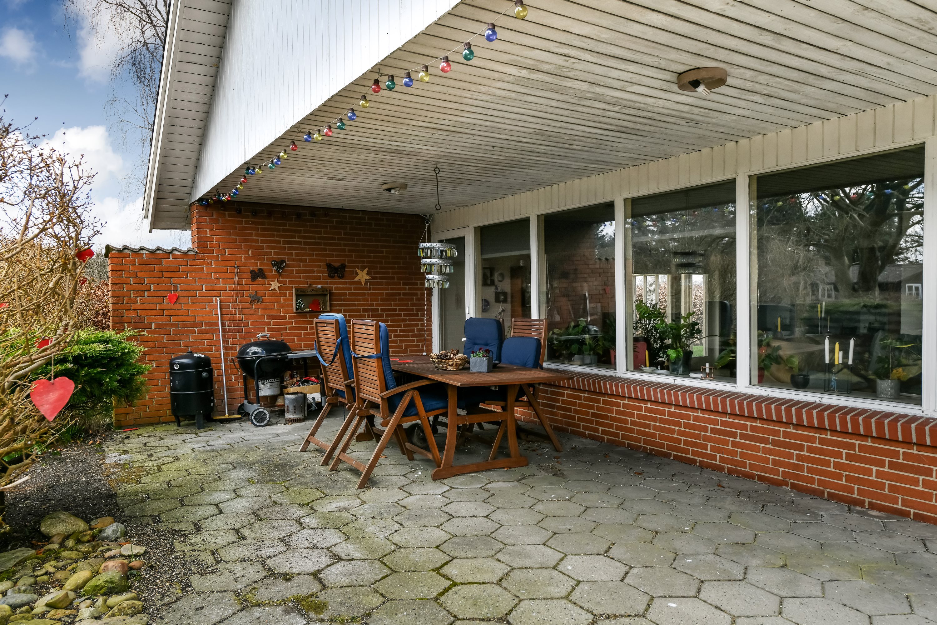 Fremhævet terrasse billede i fuldskærmstilstand. Billede af Engebækvej 19, 7270 Stakroge