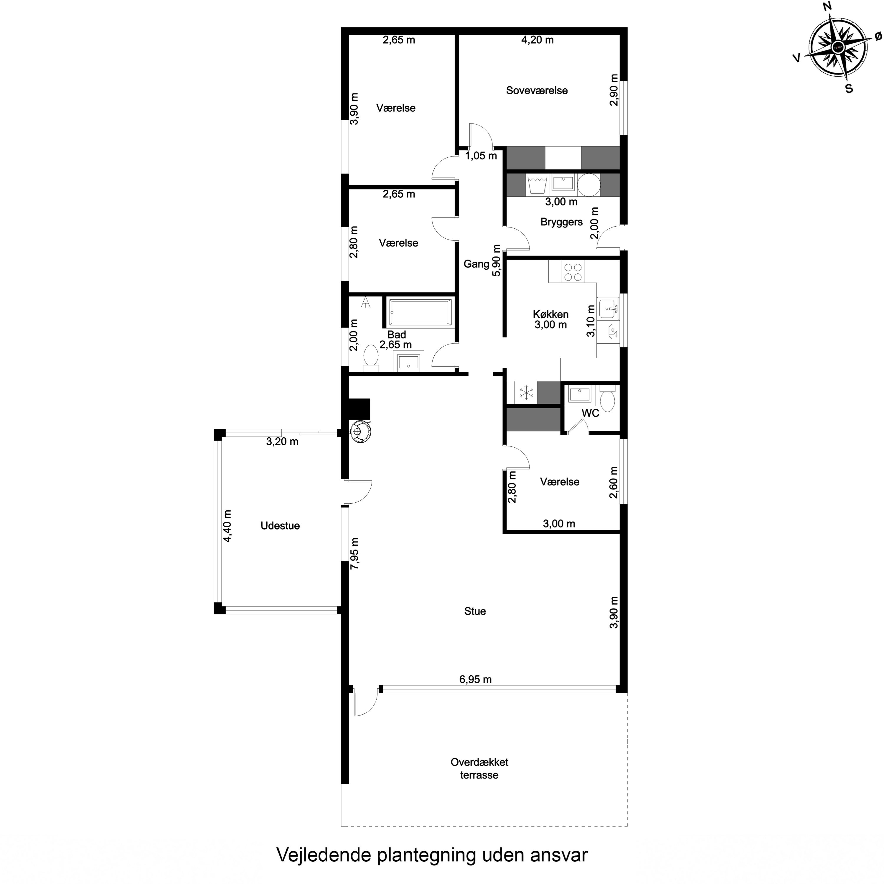 Plantegninger billede af Engebækvej 19, 7270 Stakroge