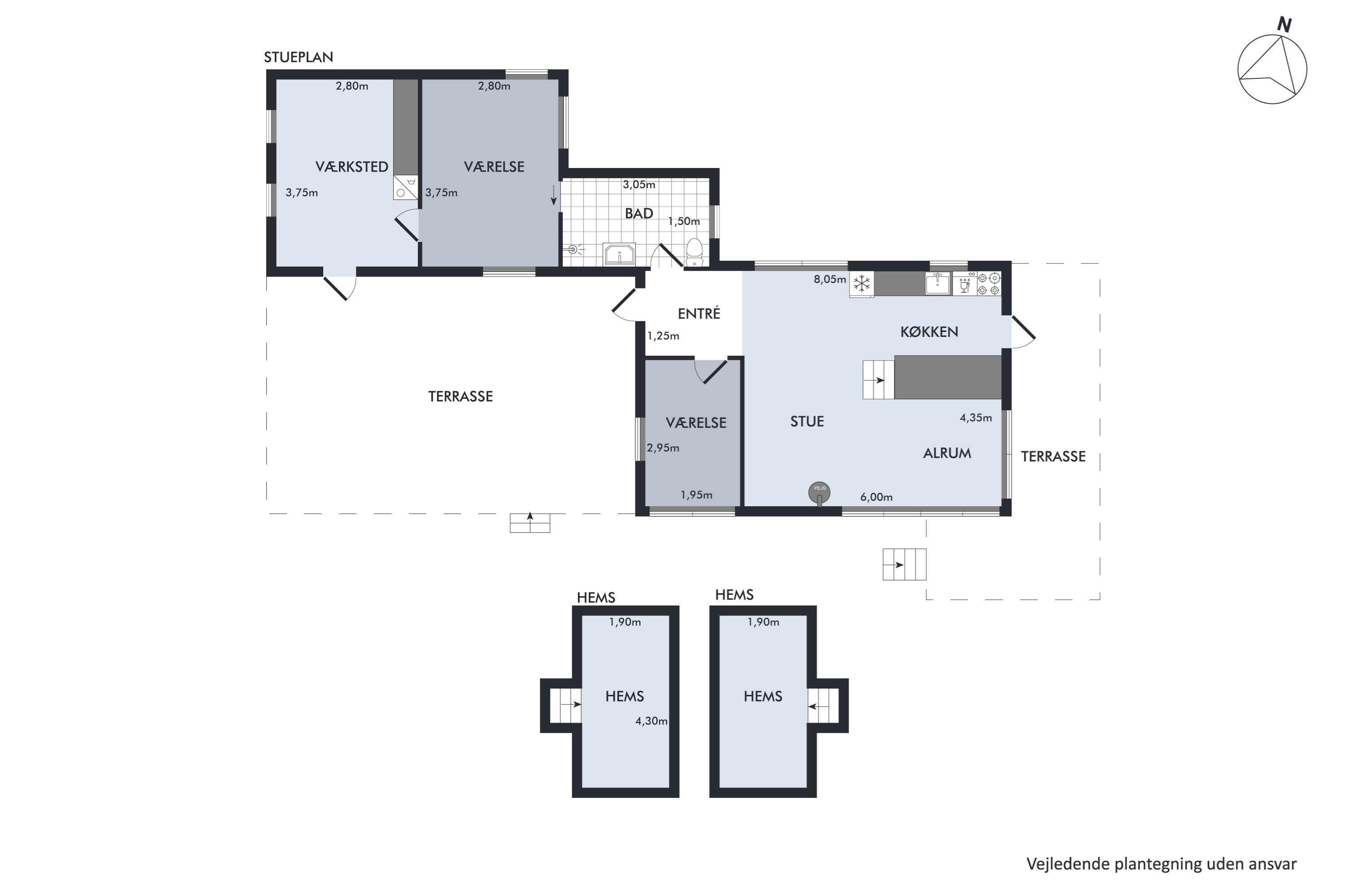 Plantegninger billede af Svinget 63, Albæk, 8930 Randers NØ