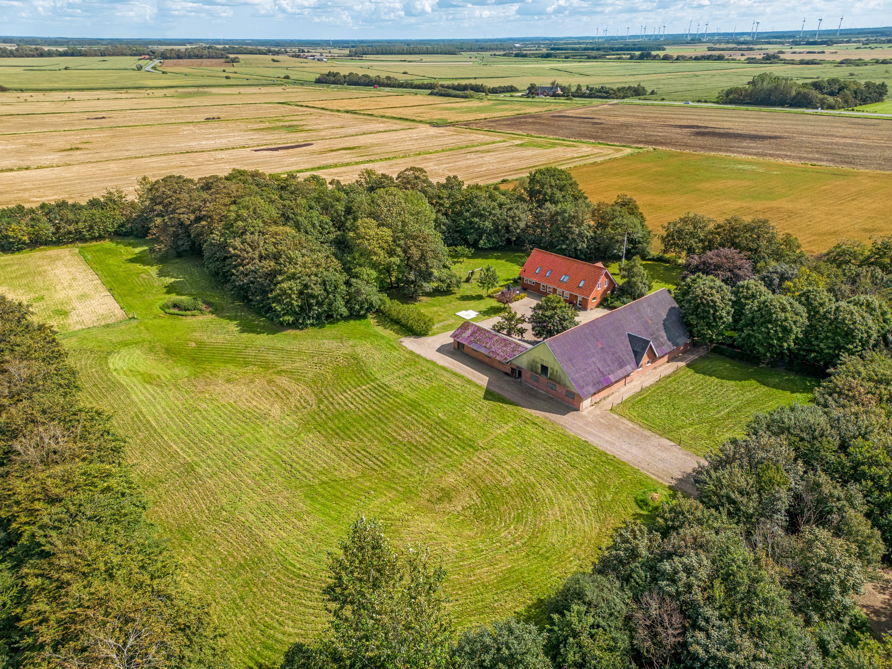Fremhævet luftfoto billede i fuldskærmstilstand. Billede af Mejerholmvej 1, 6270 Tønder