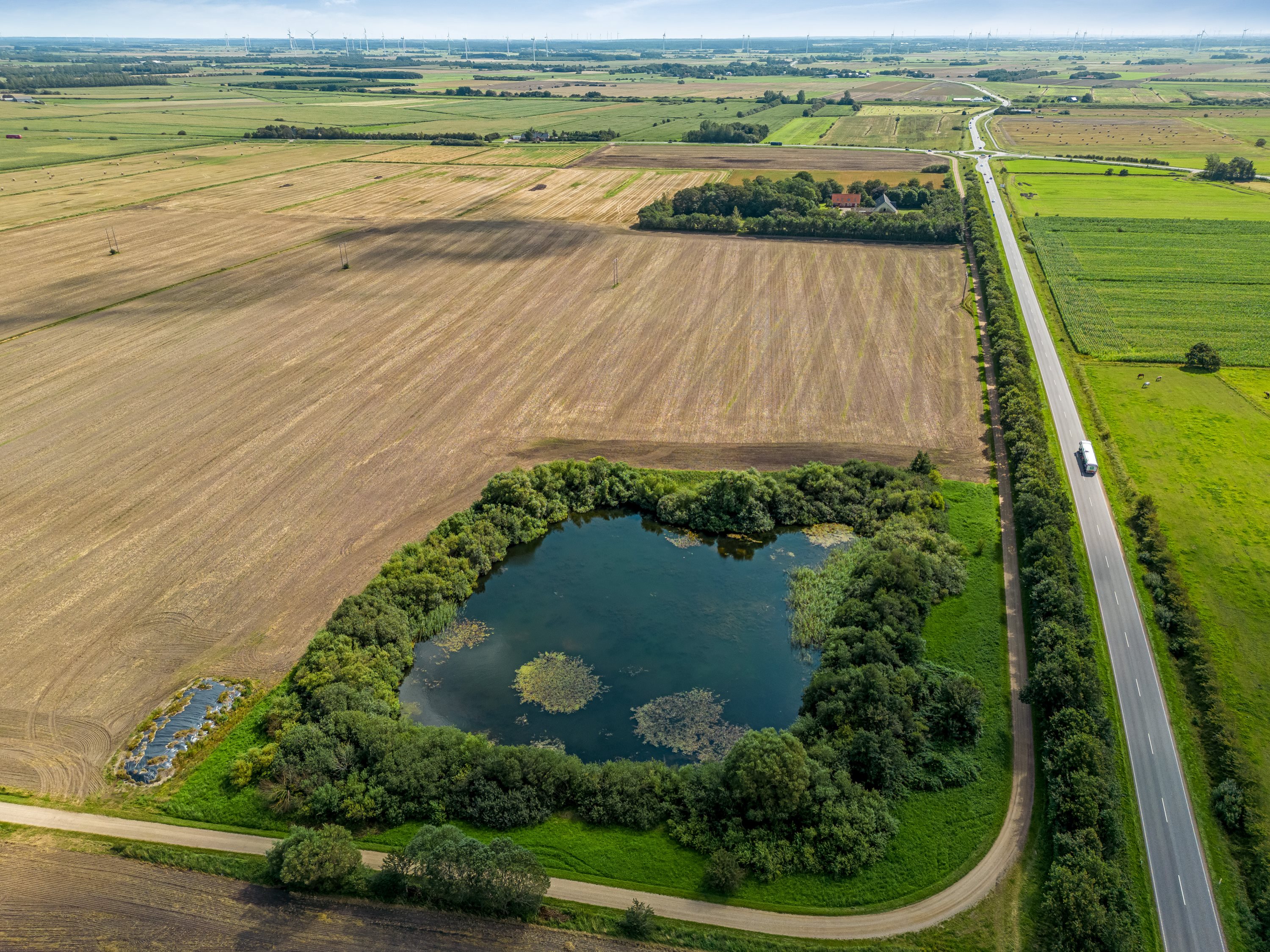 Fremhævet luftfoto billede i fuldskærmstilstand. Billede af Mejerholmvej 1, 6270 Tønder