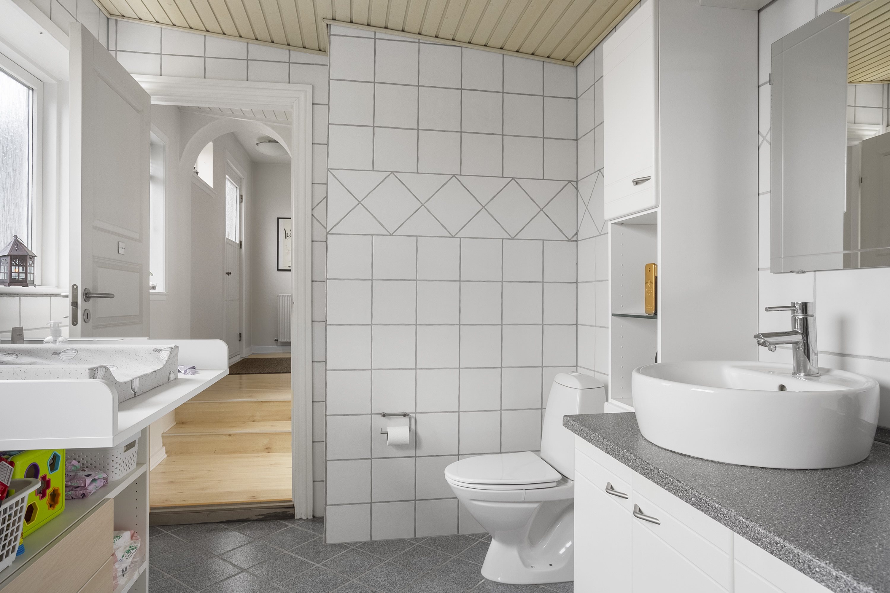 Fremhævet badeværelse billede i fuldskærmstilstand. Billede af Skodborg Stadionvej 2, Skodborg, 6630 Rødding