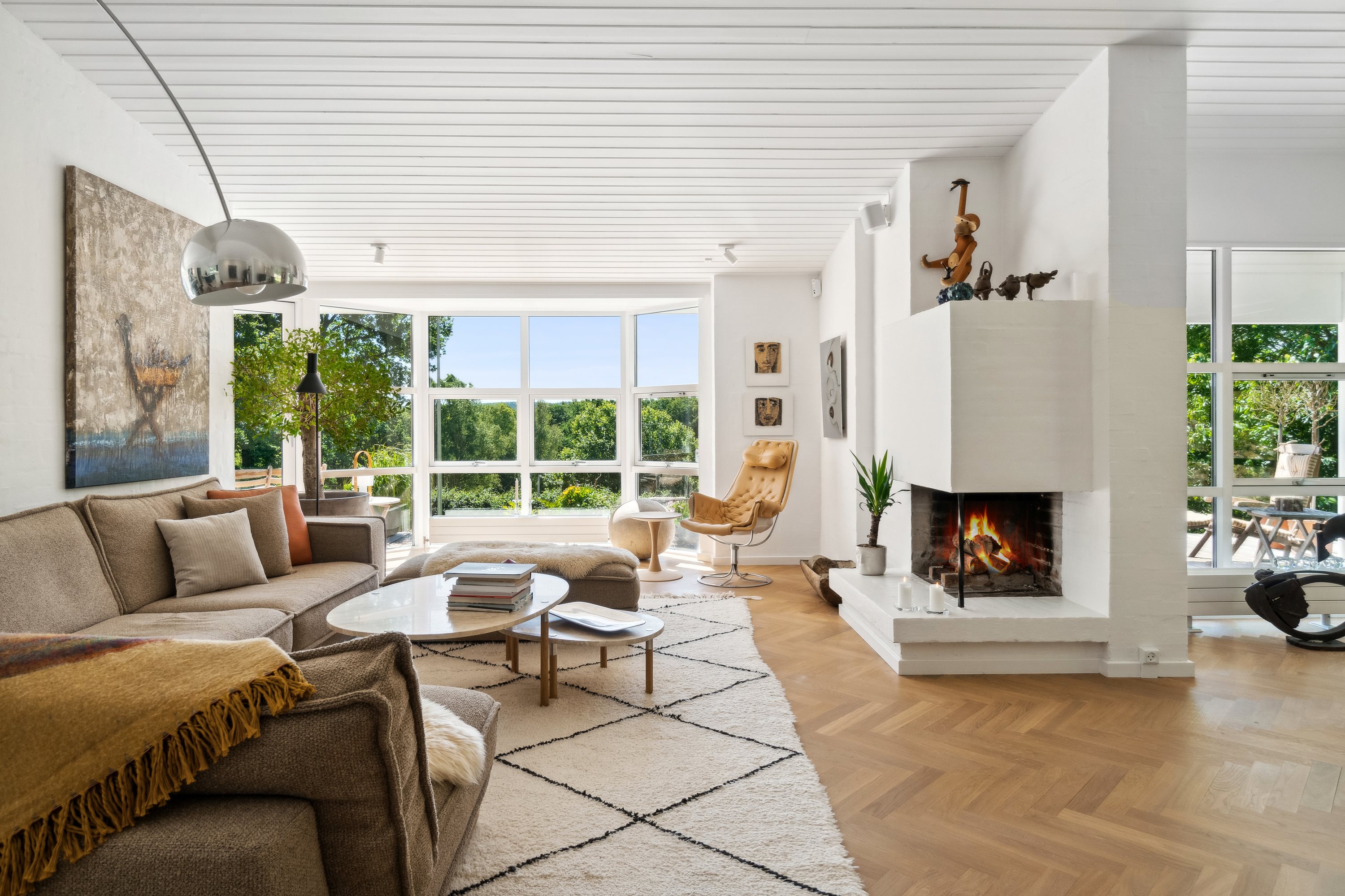 Fremhævet stue billede i fuldskærmstilstand. Billede af Gimlesvej 1A, 8600 Silkeborg