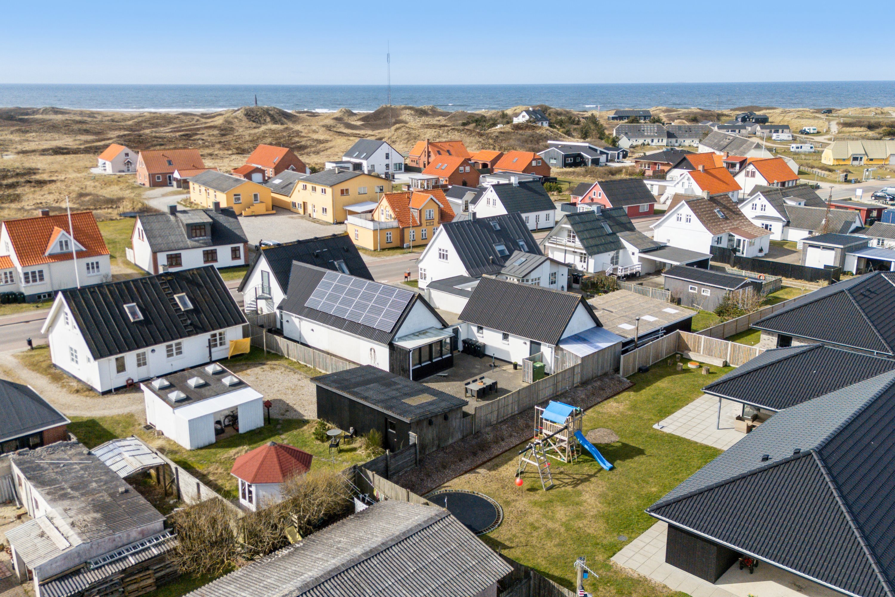 Fremhævet luftfoto billede i fuldskærmstilstand. Billede af Vesterhavsgade 108, Vorupør, 7700 Thisted