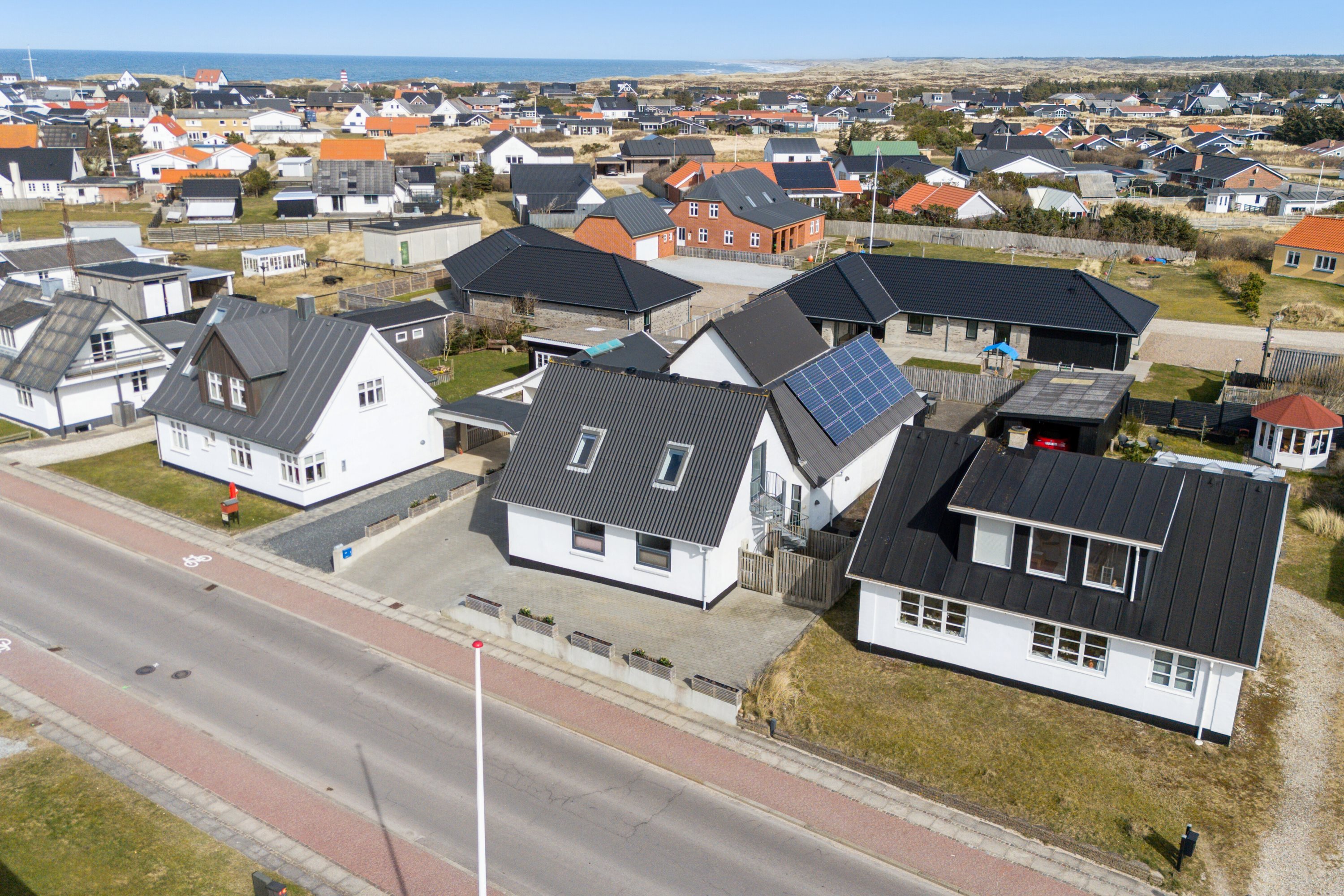 Fremhævet luftfoto billede i fuldskærmstilstand. Billede af Vesterhavsgade 108, Vorupør, 7700 Thisted