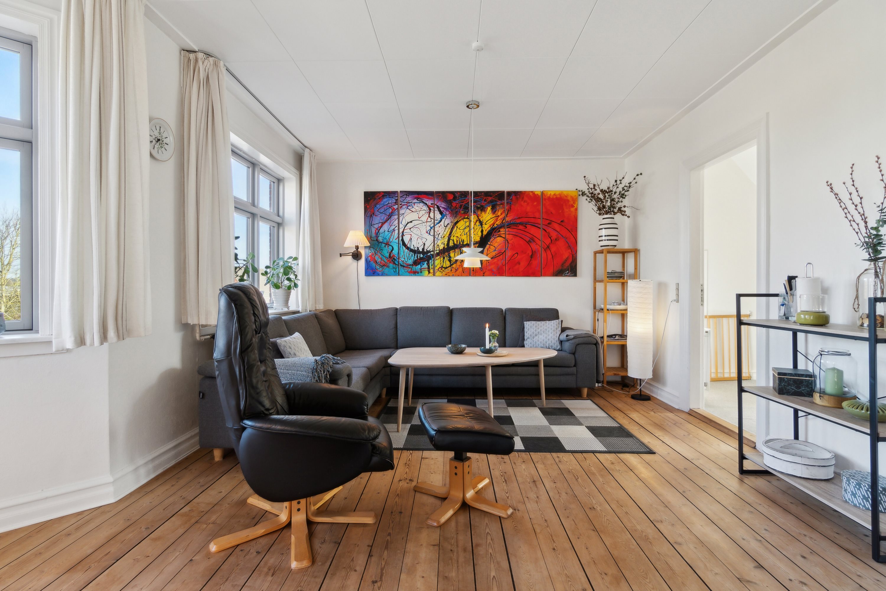 Fremhævet stue billede i fuldskærmstilstand. Billede af Norsvej 72, Nors, 7700 Thisted