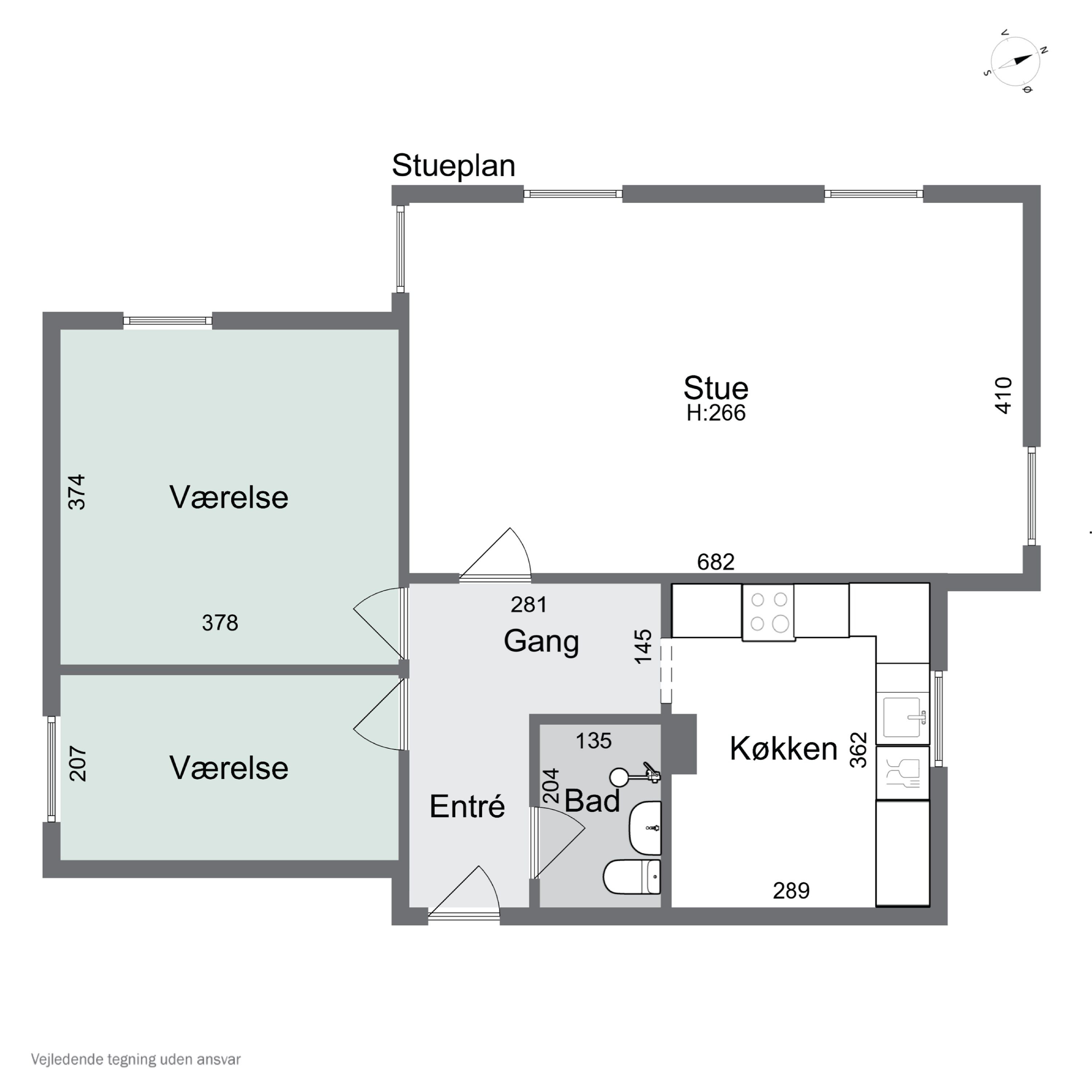 Plantegninger billede af Sundbrovej 51, 5700 Svendborg
