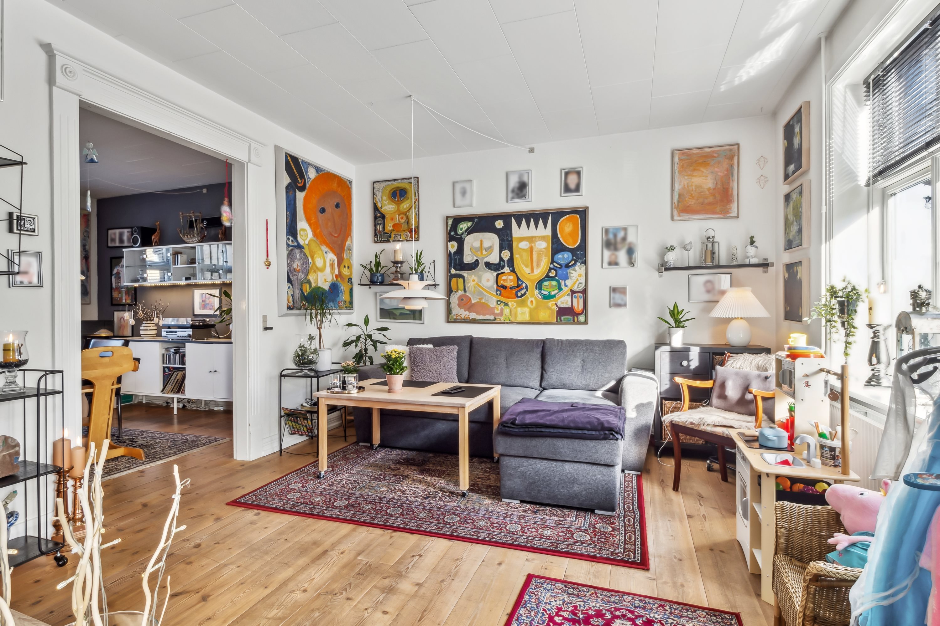 Fremhævet stue billede i fuldskærmstilstand. Billede af Filtenborggade 9, 7900 Nykøbing M