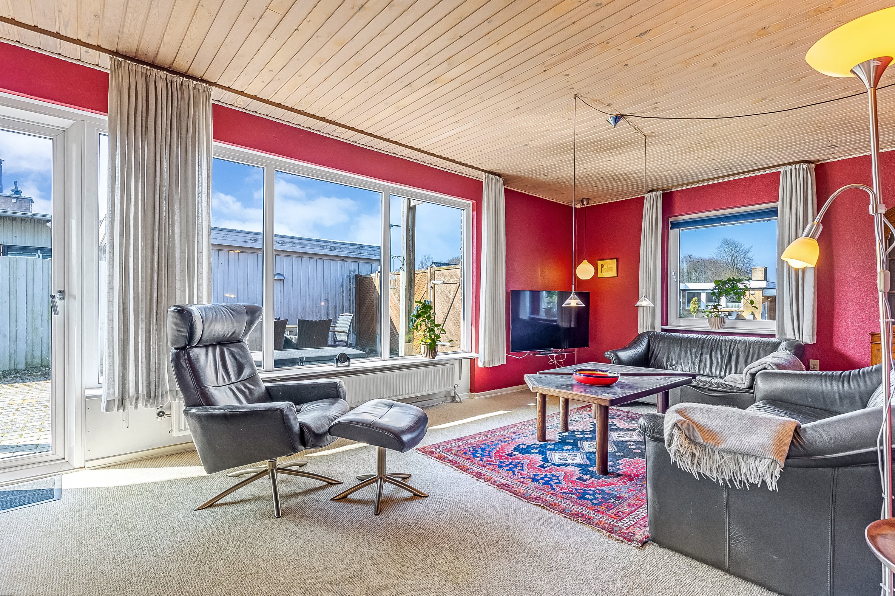 Fremhævet stue billede i fuldskærmstilstand. Billede af Hvidøre 46, 6580 Vamdrup