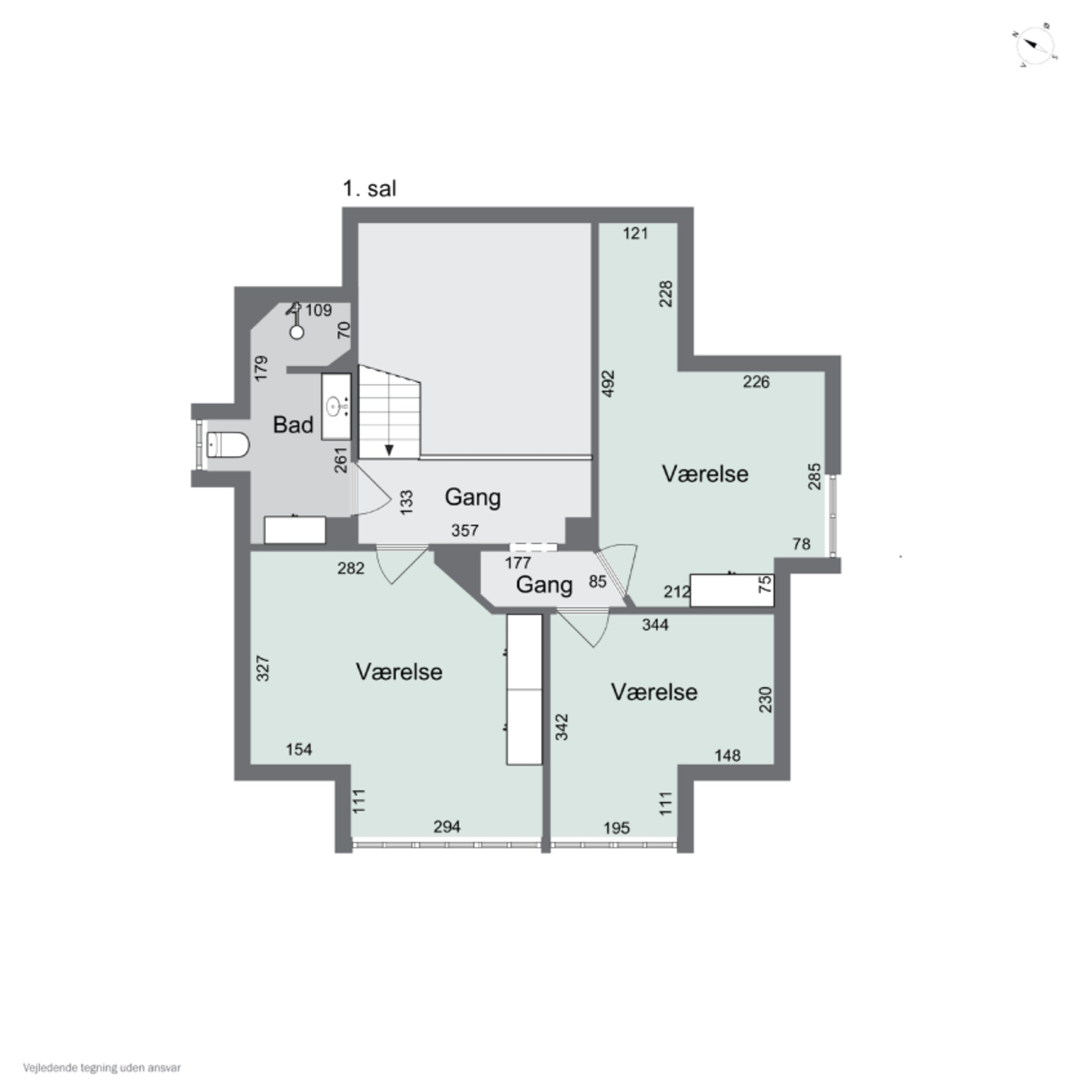 Plantegninger billede af Sct.Knudsgade 15, 4200 Slagelse