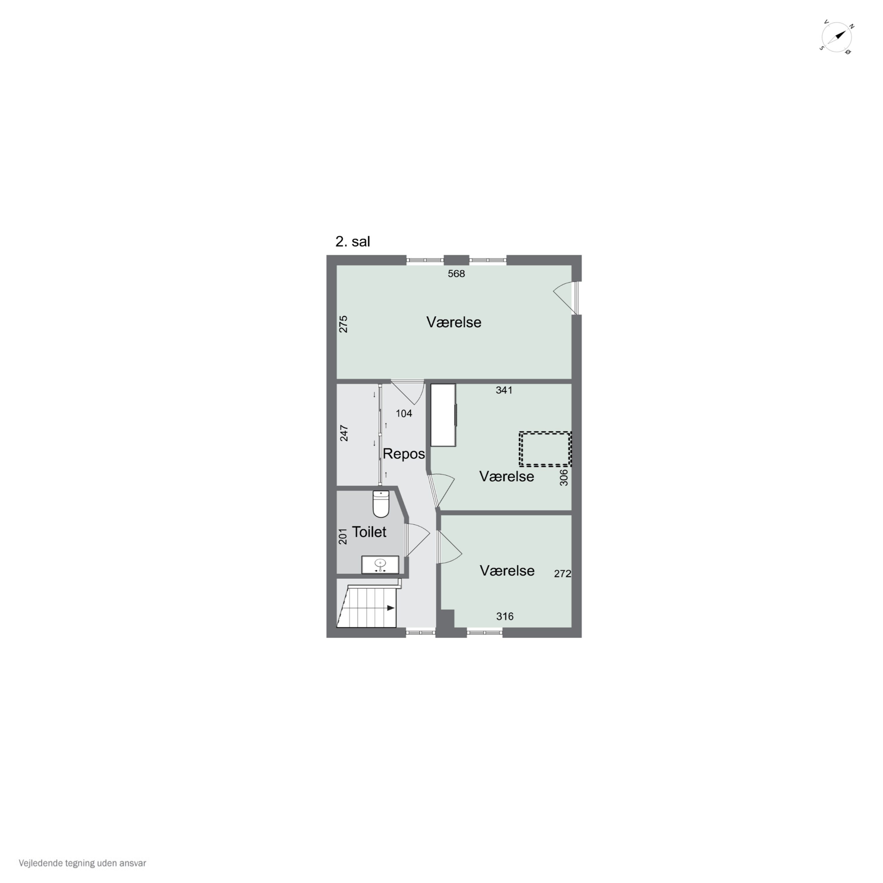 Plantegninger billede af Norsvej 72, Nors, 7700 Thisted